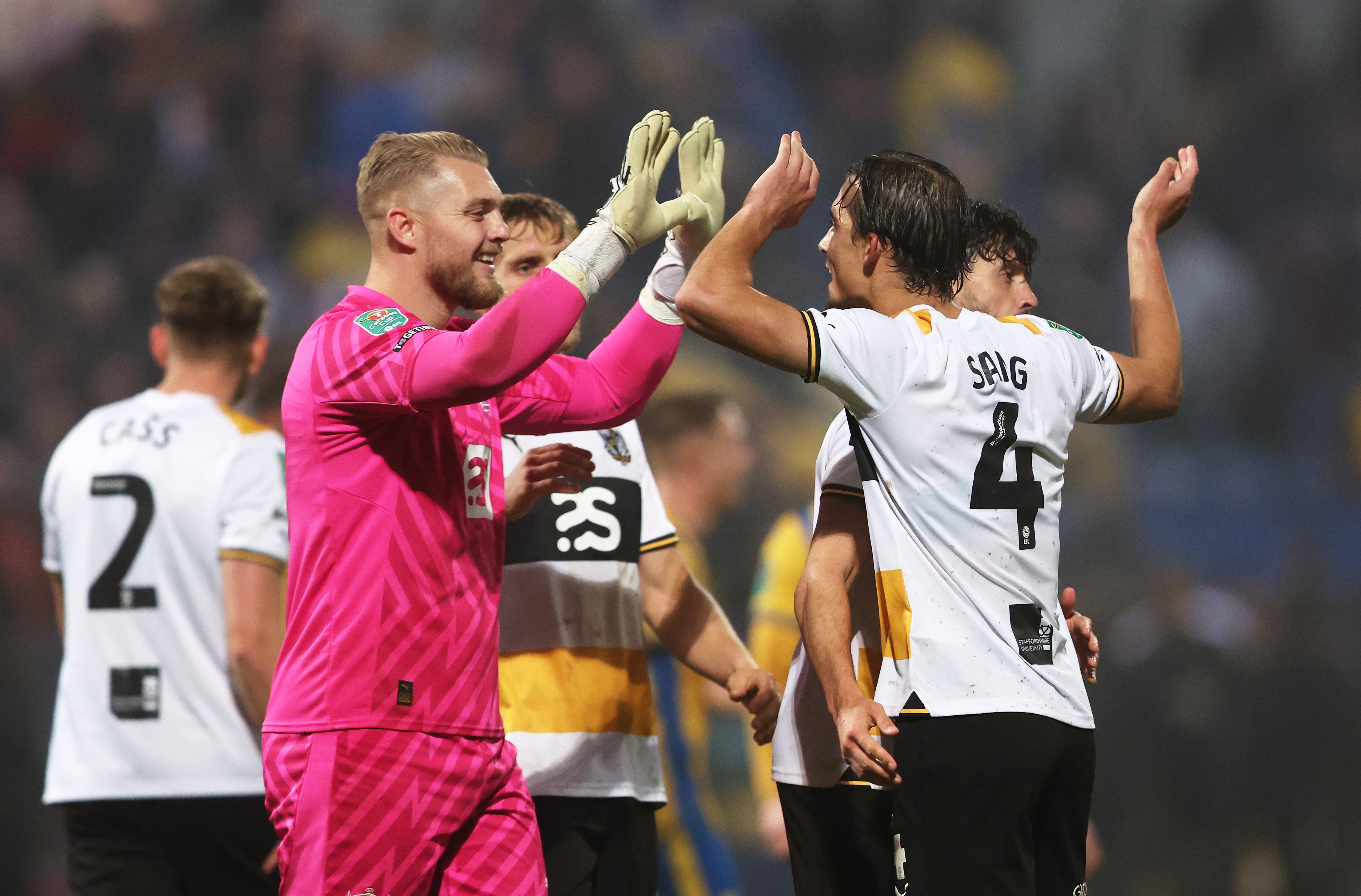 Port Vale reached the League Cup quarter-finals for the first ever time with a 1-0 win over Mansfield Town