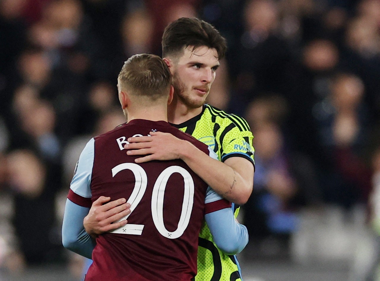 Declan Rice’s nightmare West Ham return a result of Arsenal’s complacency