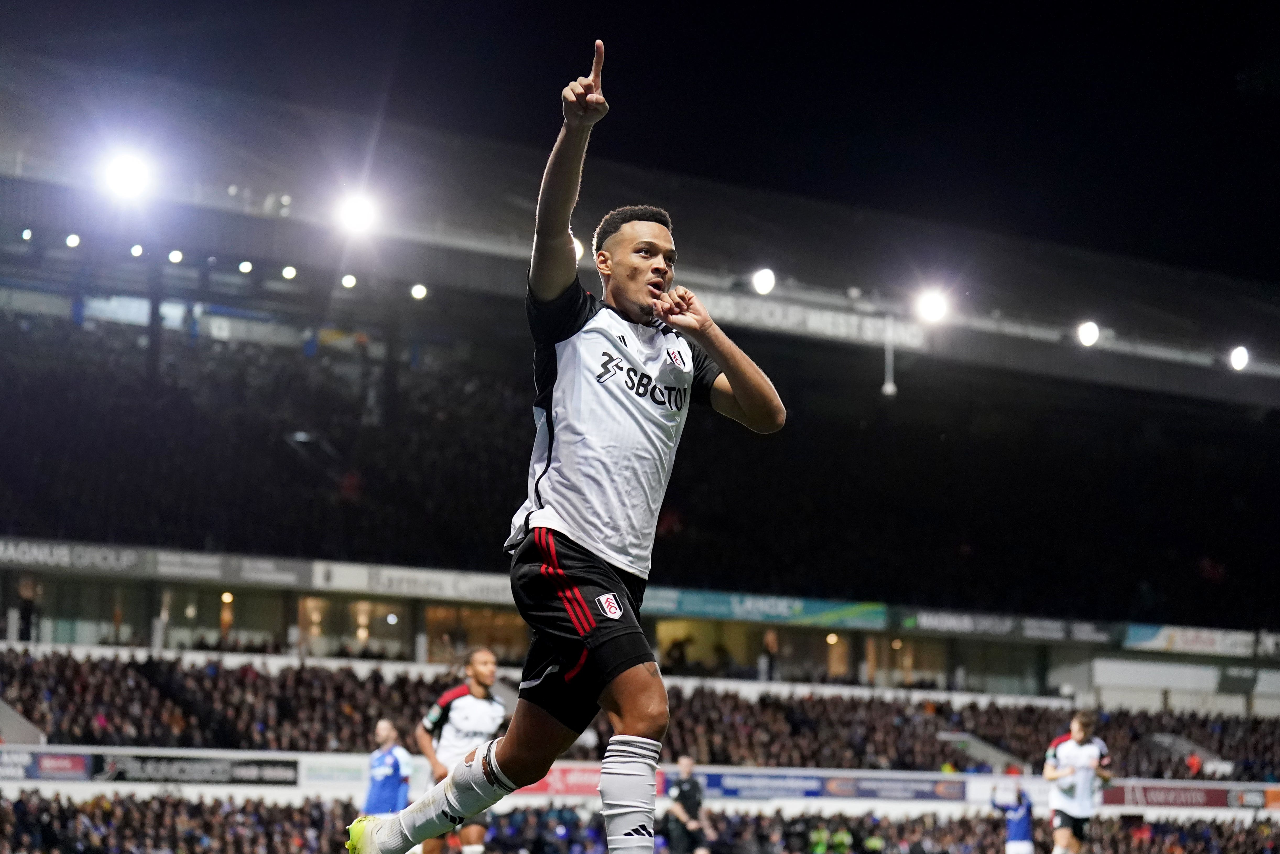 Rodrigo Muniz helped Fulham knock Ipswich out of the Carabao Cup (Zac Goodwin/PA)