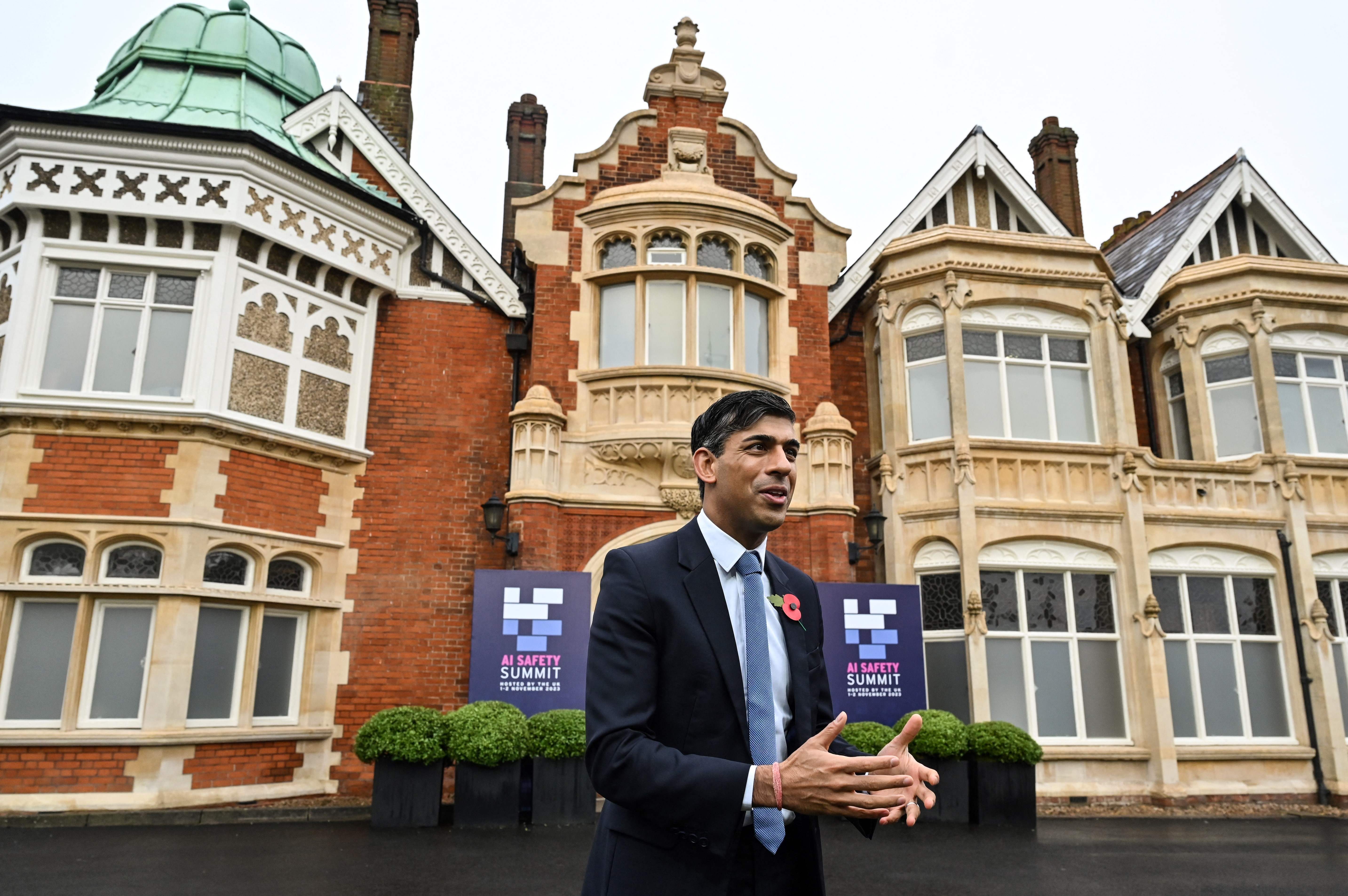 Rishi Sunak is hosting AI summit at Bletchley Park