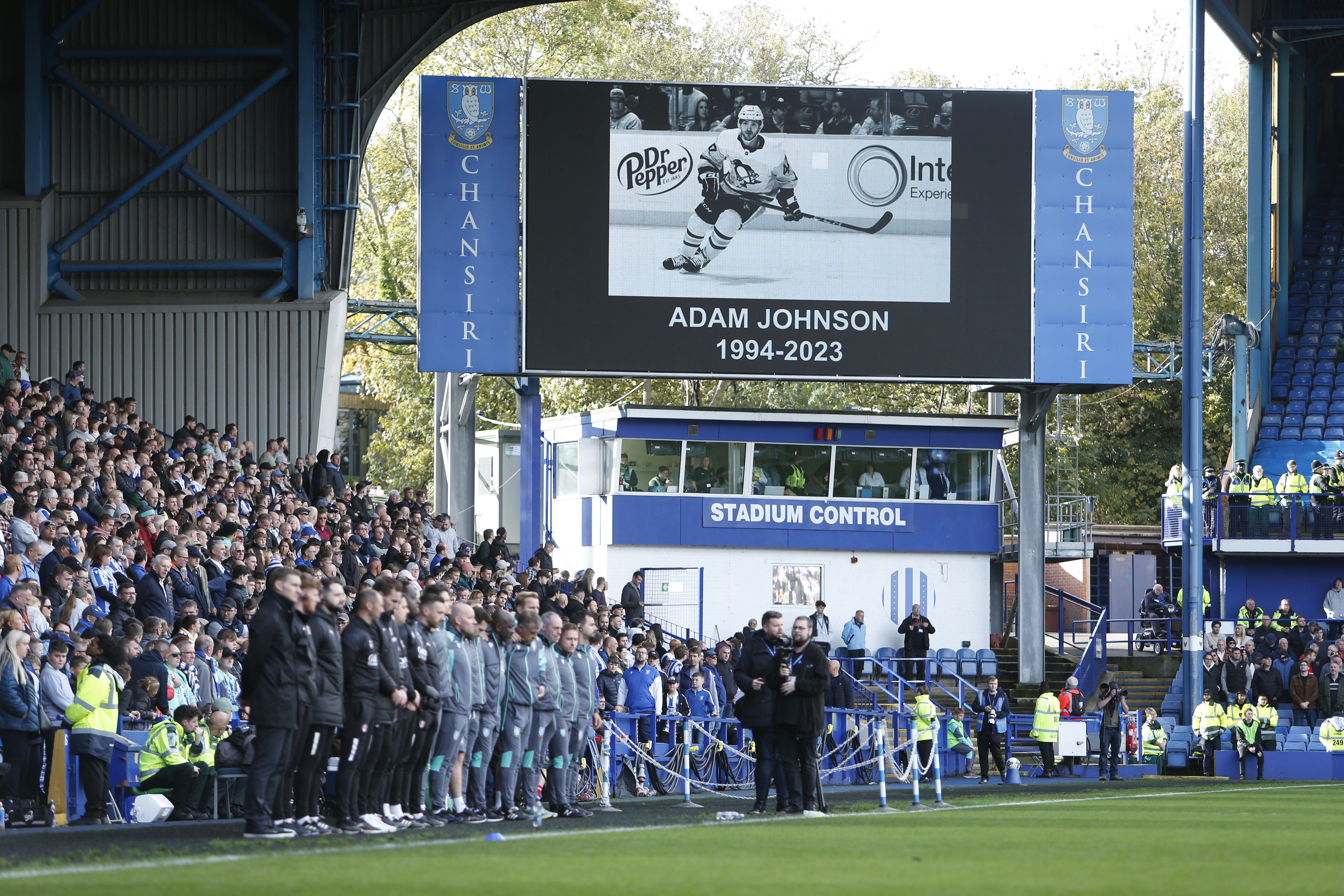 Adam Johnson was struck in the neck by an opponent’s skate during a game at the weekend (Will Matthews/PA)