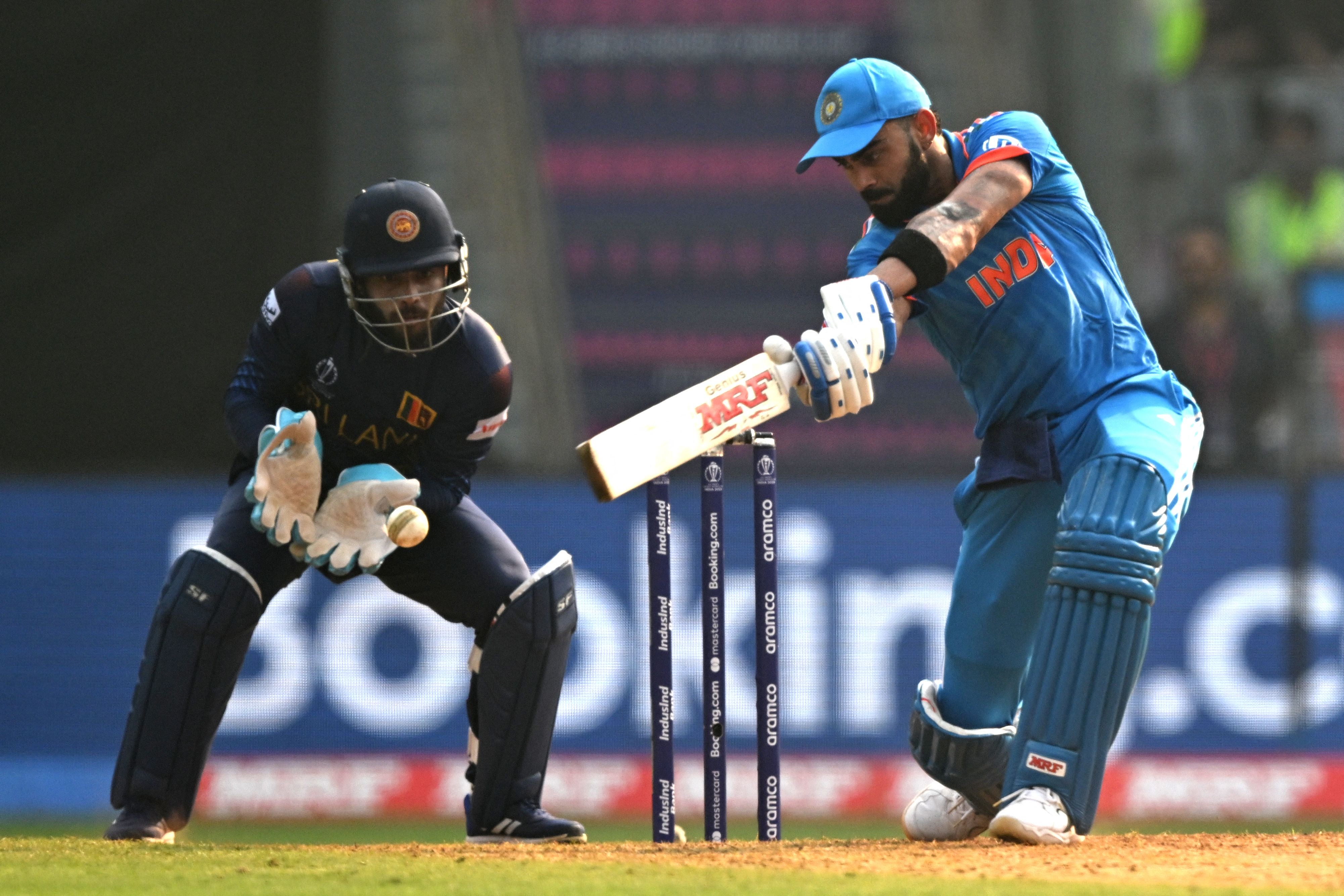 Virat Kohli made 88 as India set Sri Lanka a huge total