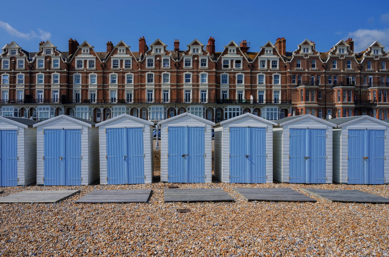 Cooden is a long shingle beach just west of the main part of Bexley