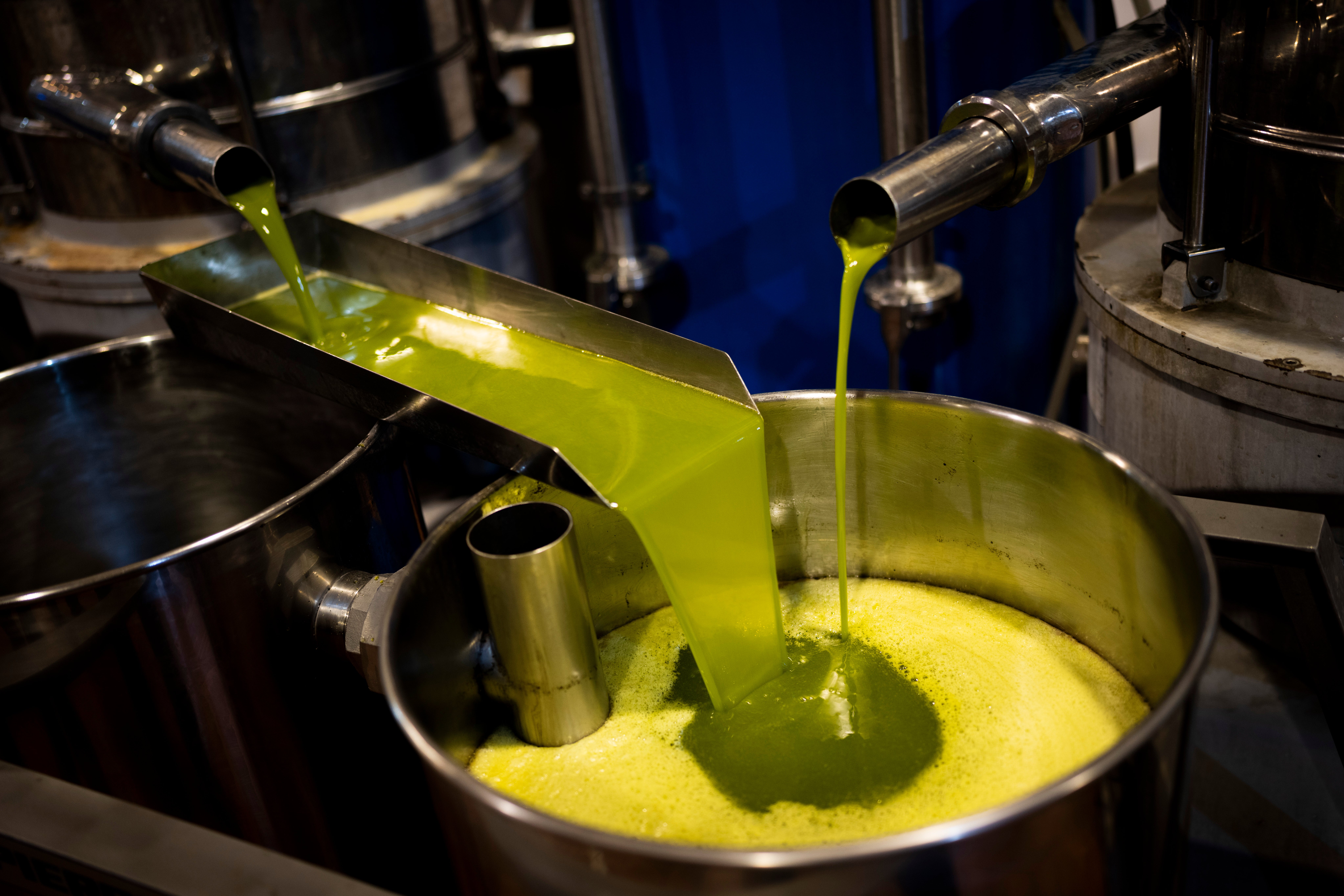 A tank is filled with olive oil at the ‘La Betica Aceitera’ oil mill in the southern town of Quesada, a rural community in the heartland of Spain's olive country