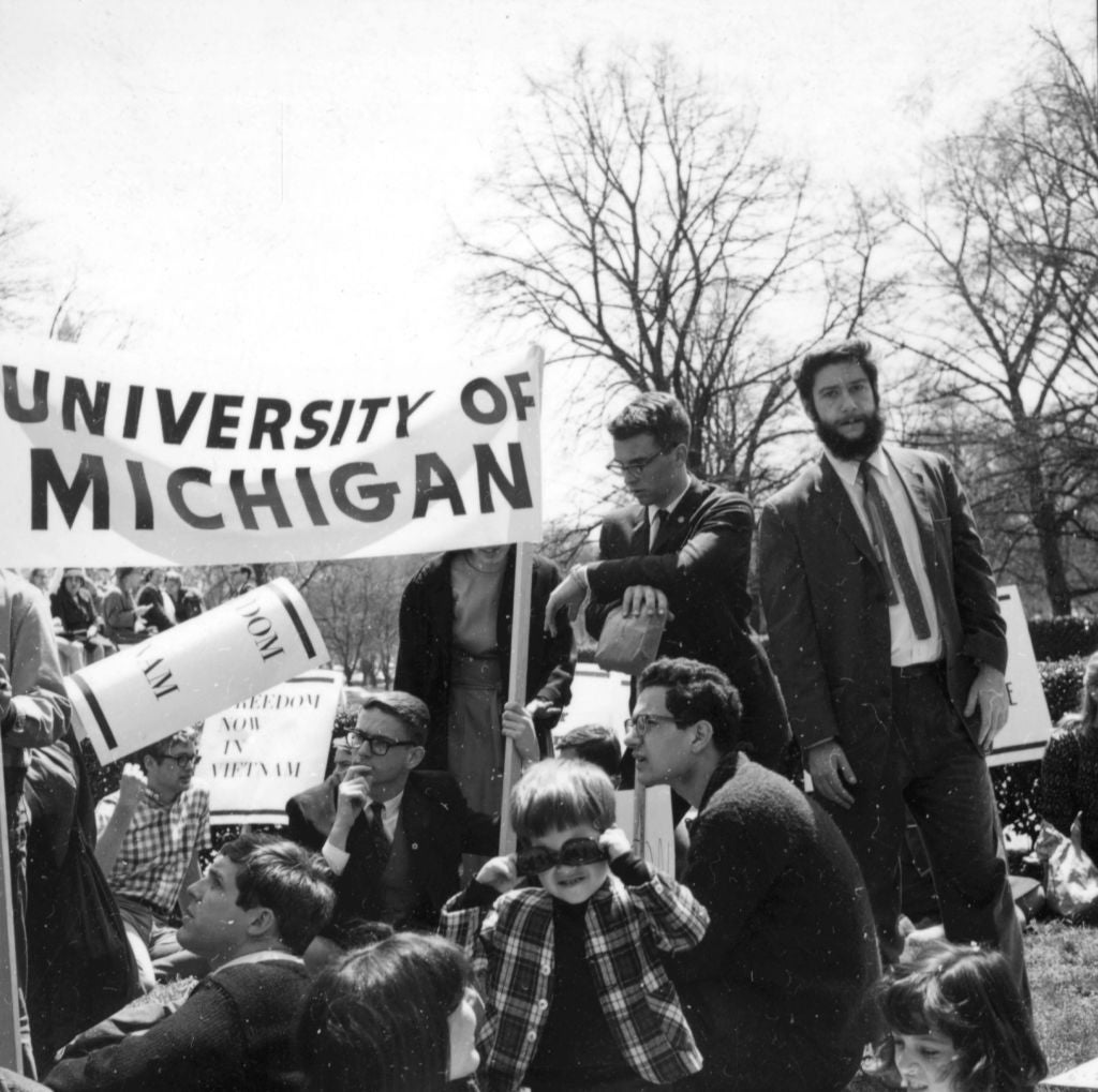 Student protest has a long history in the US, from the civil rights movement to demonstrations on campus against the Vietnam War