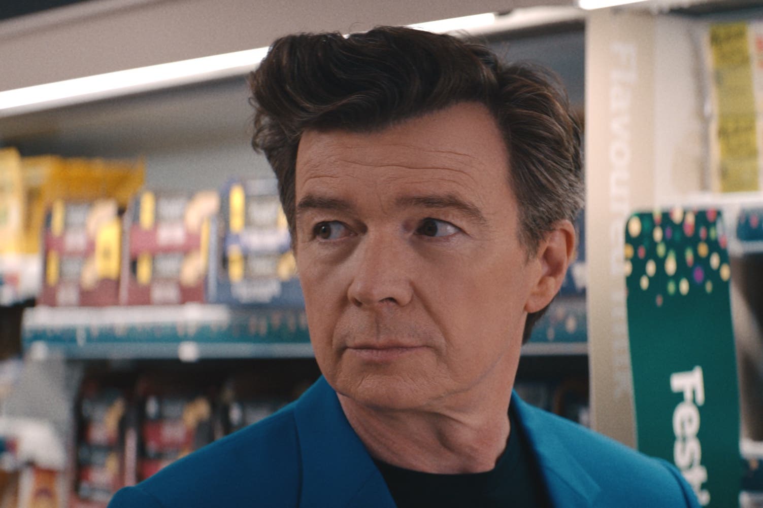 Rick Astley stars in the Sainsbury’s 2023 Christmas campaign (Sainsbury’s/PA)