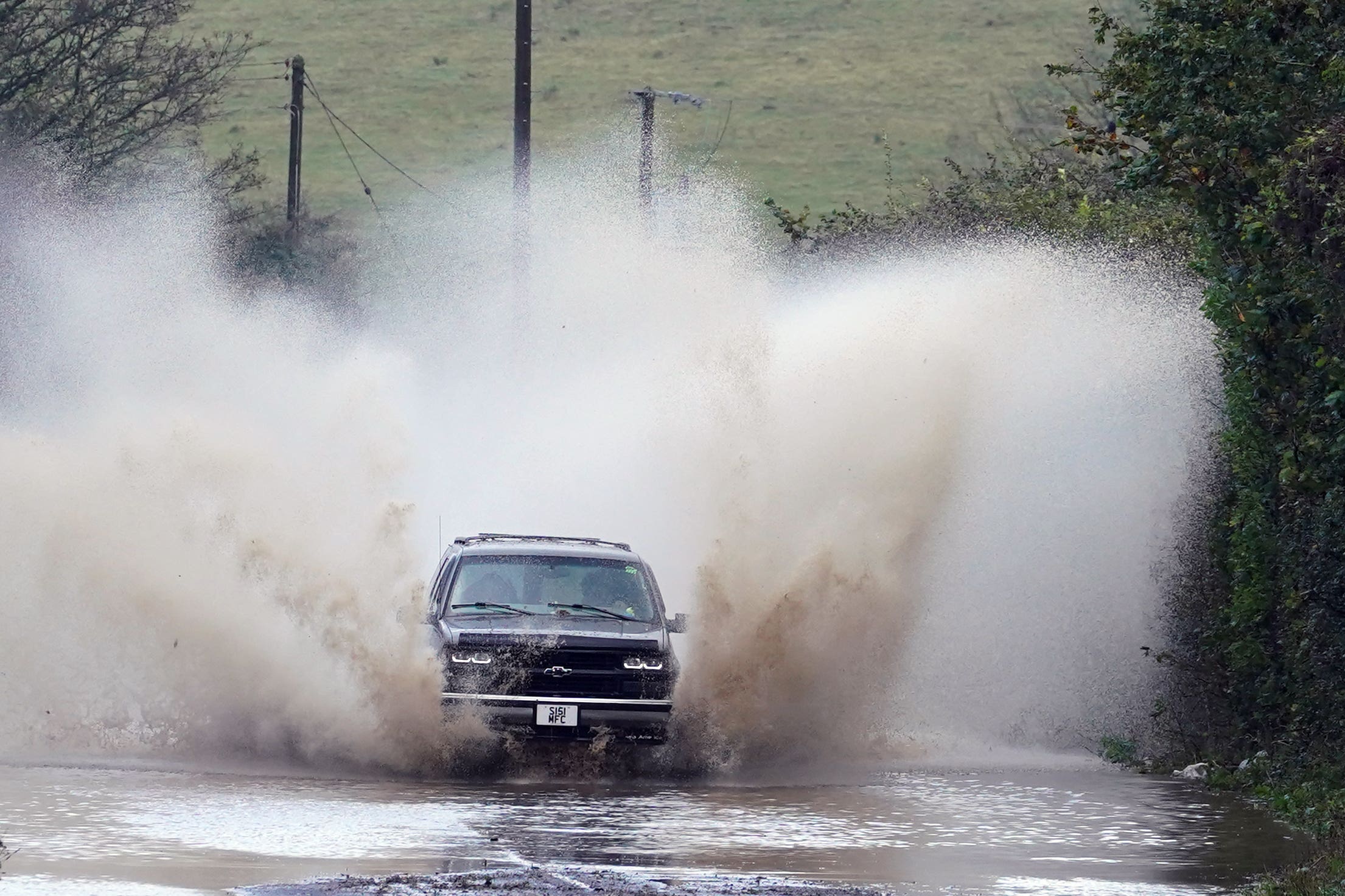 Storm Ciaran brought high winds and heavy rain along the south coast of England