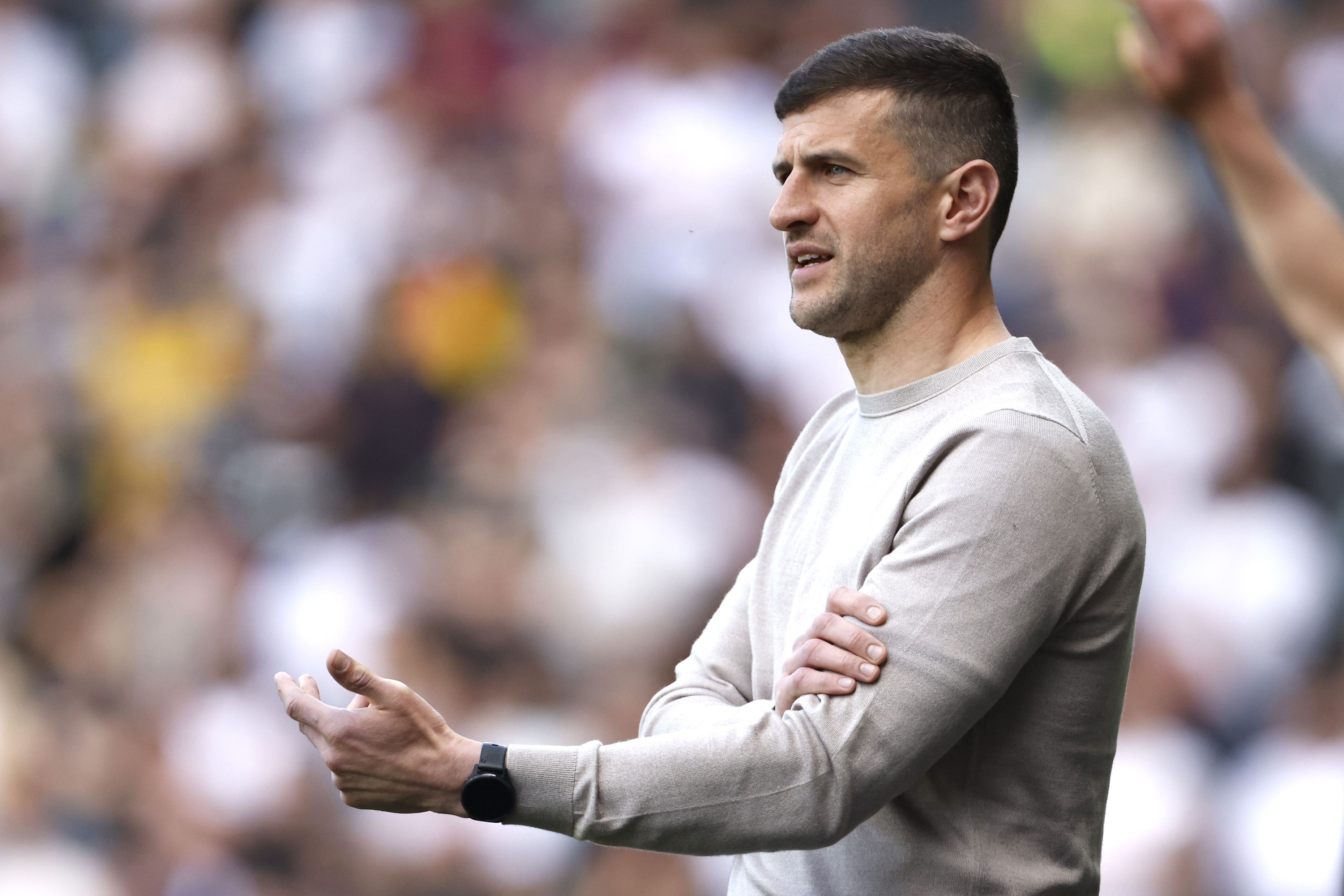 Portsmouth manager John Mousinho faces Chesterfield in the FA Cup on Saturday (Richard Sellers/PA)