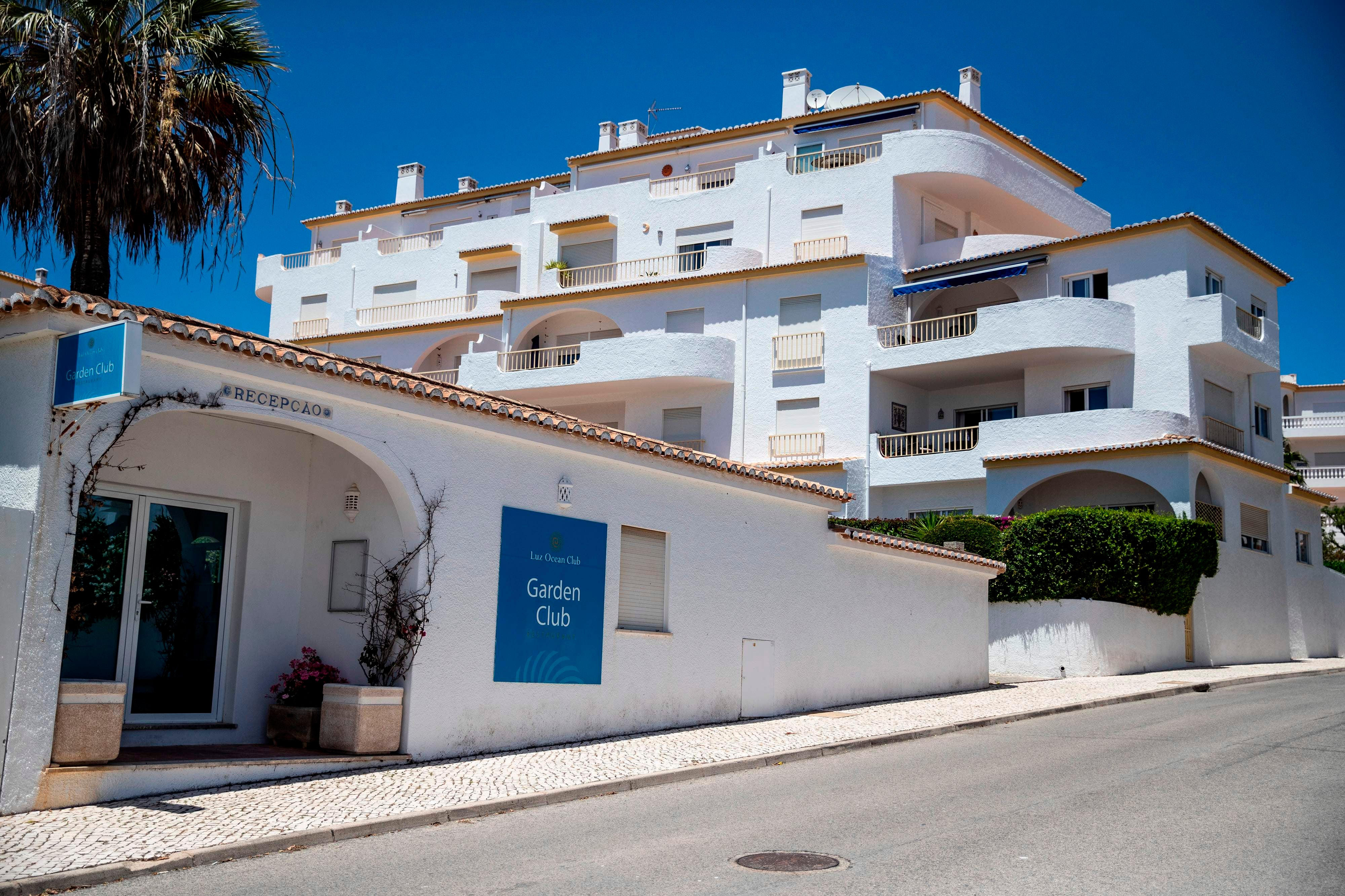 Picture shows the house in Lagos, Portugal, where the three-year-old British girl Madeleine McCann disappeared in 2007