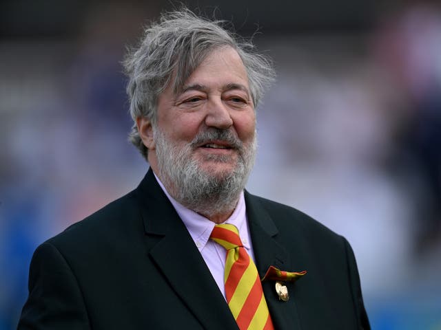 <p>Stephen Fry, the Golden Globe-nominated actor, author and narrator </p>