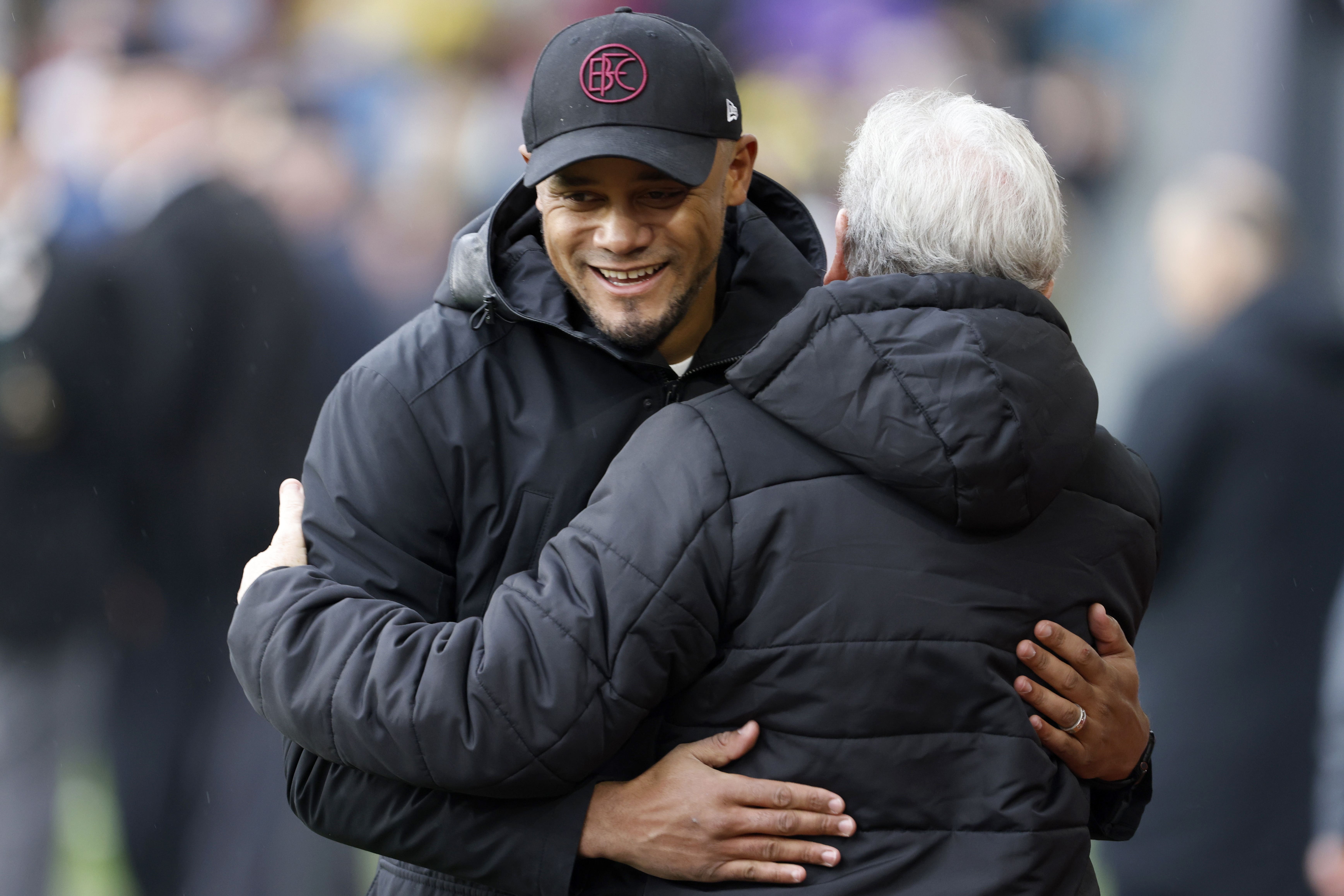 Vincent Kompany (left) is sticking to his plan (Richard Sellers/PA)