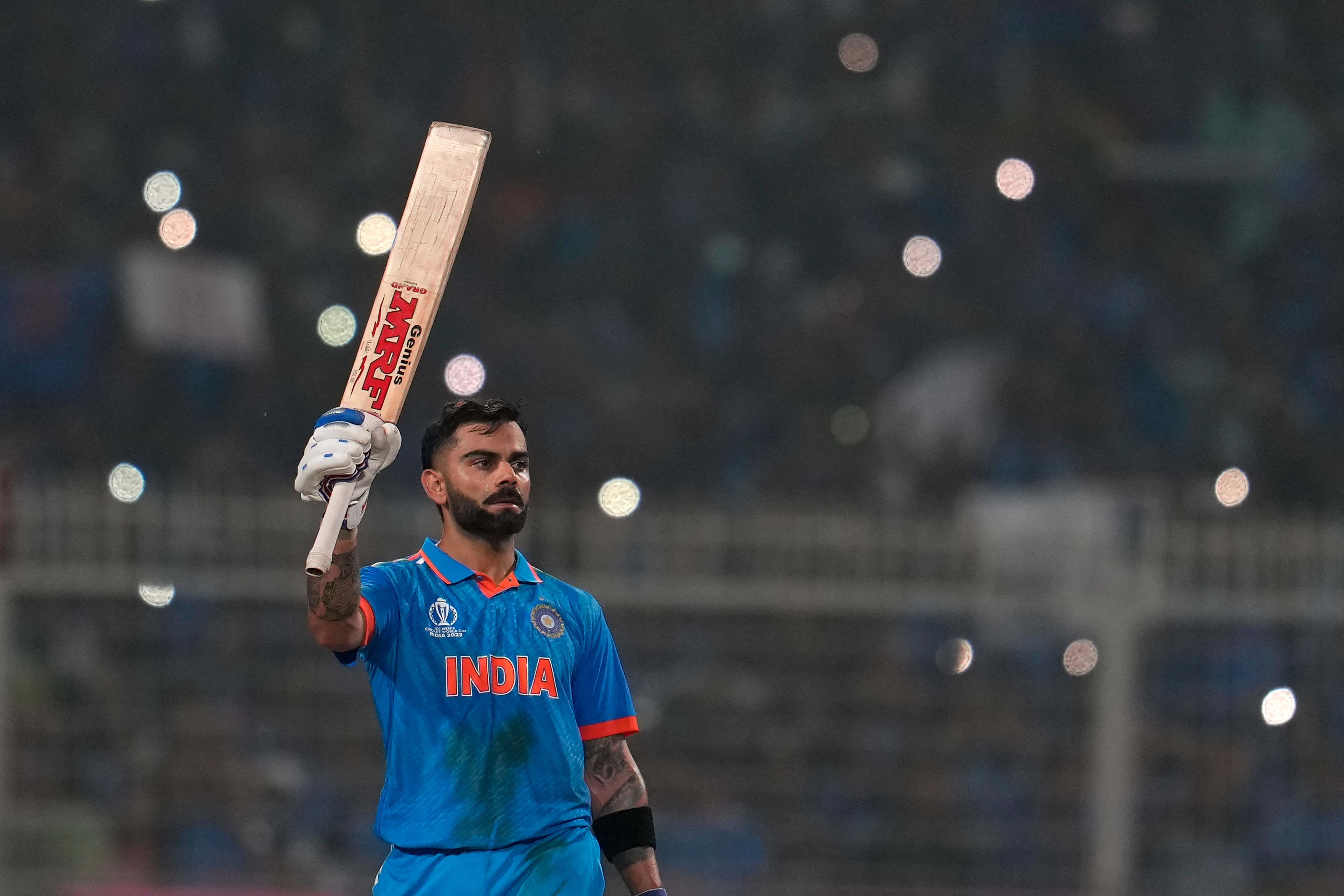 Kohli equalled Sachin Tendulkar’s record for most centuries scored in ODI cricket