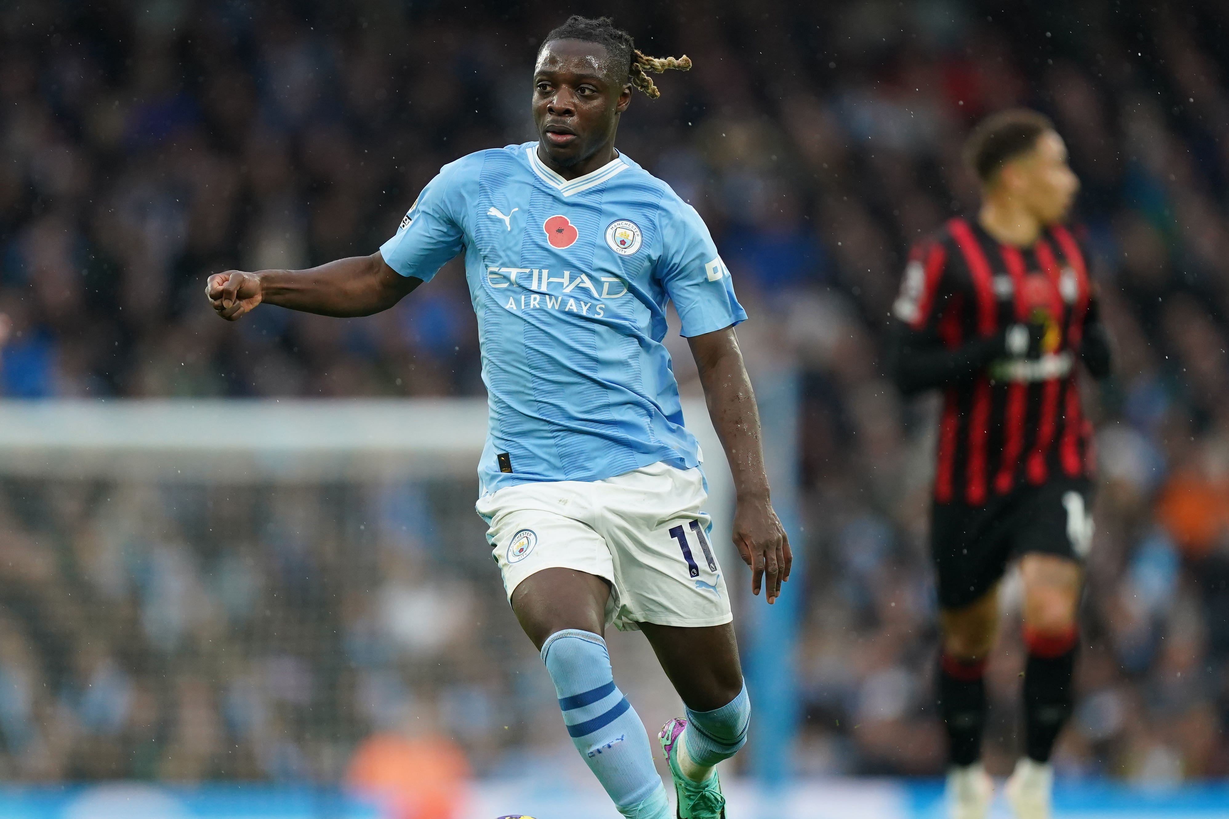 Jeremy Doku was outstanding against Bournemouth (Mike Egerton/PA)