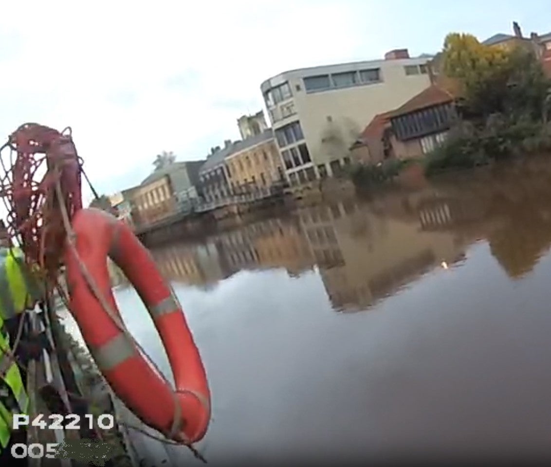 North Yorkshire Police urged people to make use of life rings and other flotation devices