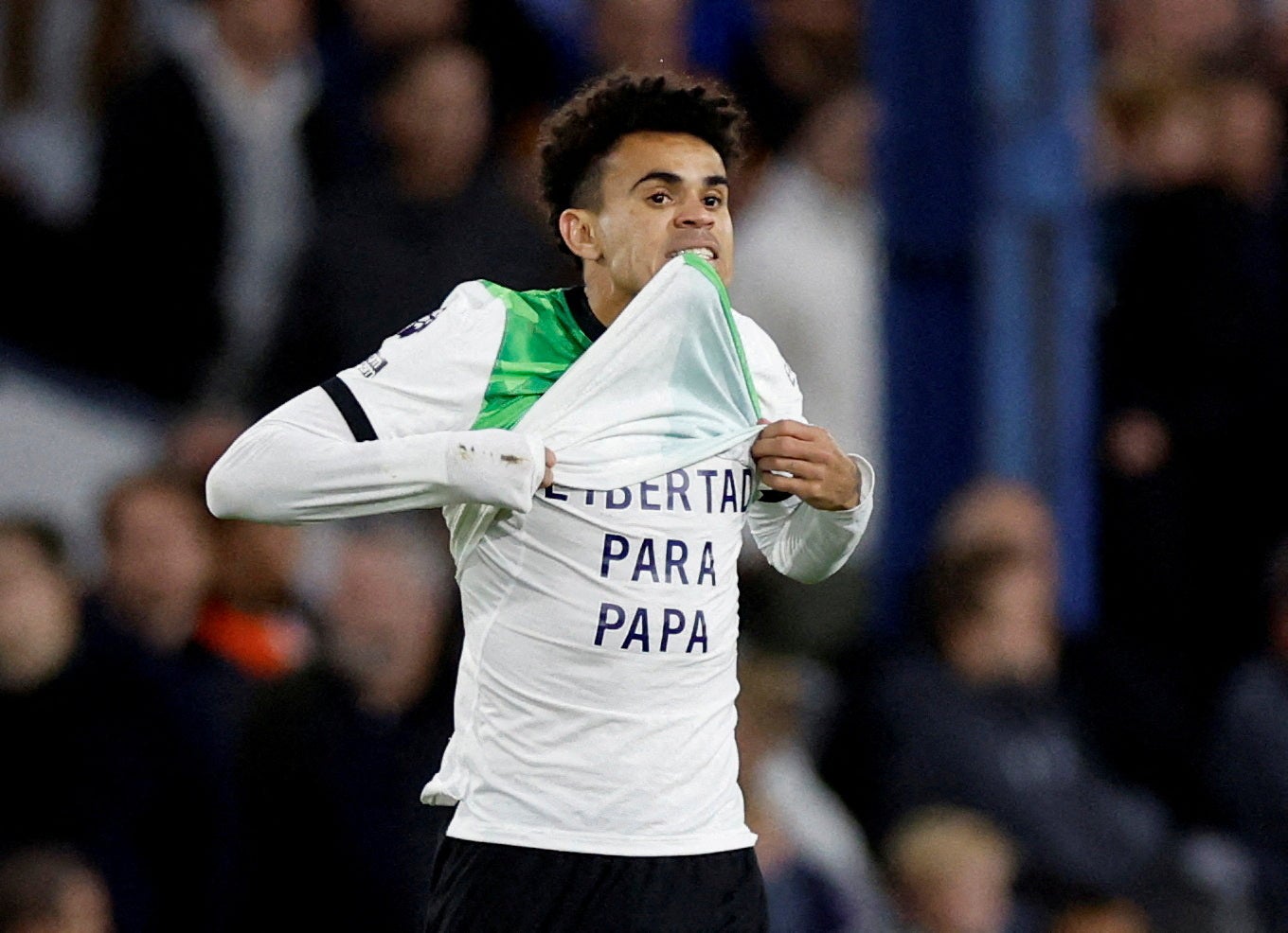 Luis Diaz appealed for his father’s release after scoring for Liverpool on Sunday