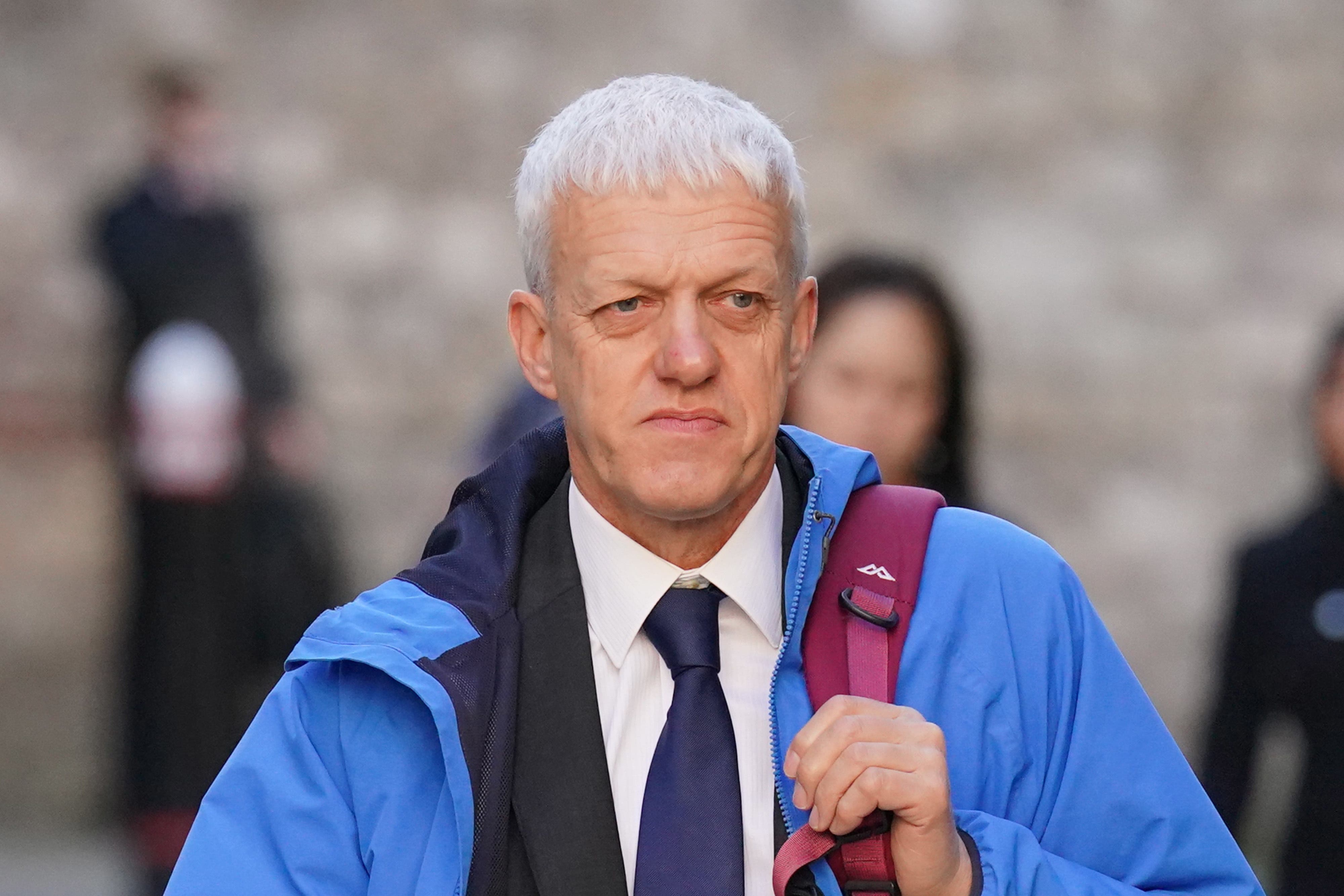 Former Metropolitan Police officer Michael Chadwell has been convicted of sending a grossly offensive racist message on WhatsApp (Jonathan Brady/PA)