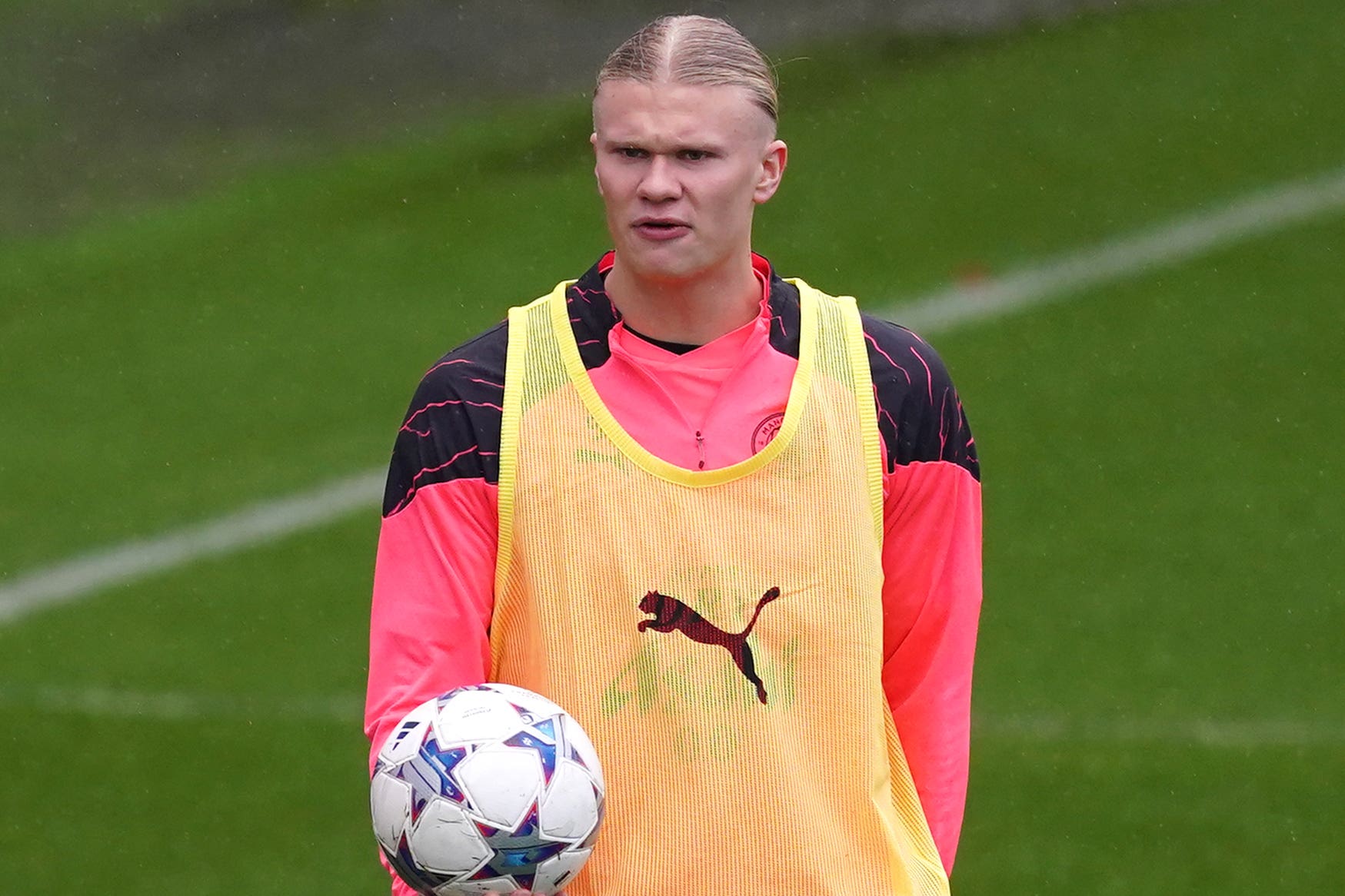 Erling Haaland has trained ahead of Manchester City’s clash with Young Boys (Martin Rickett/PA)