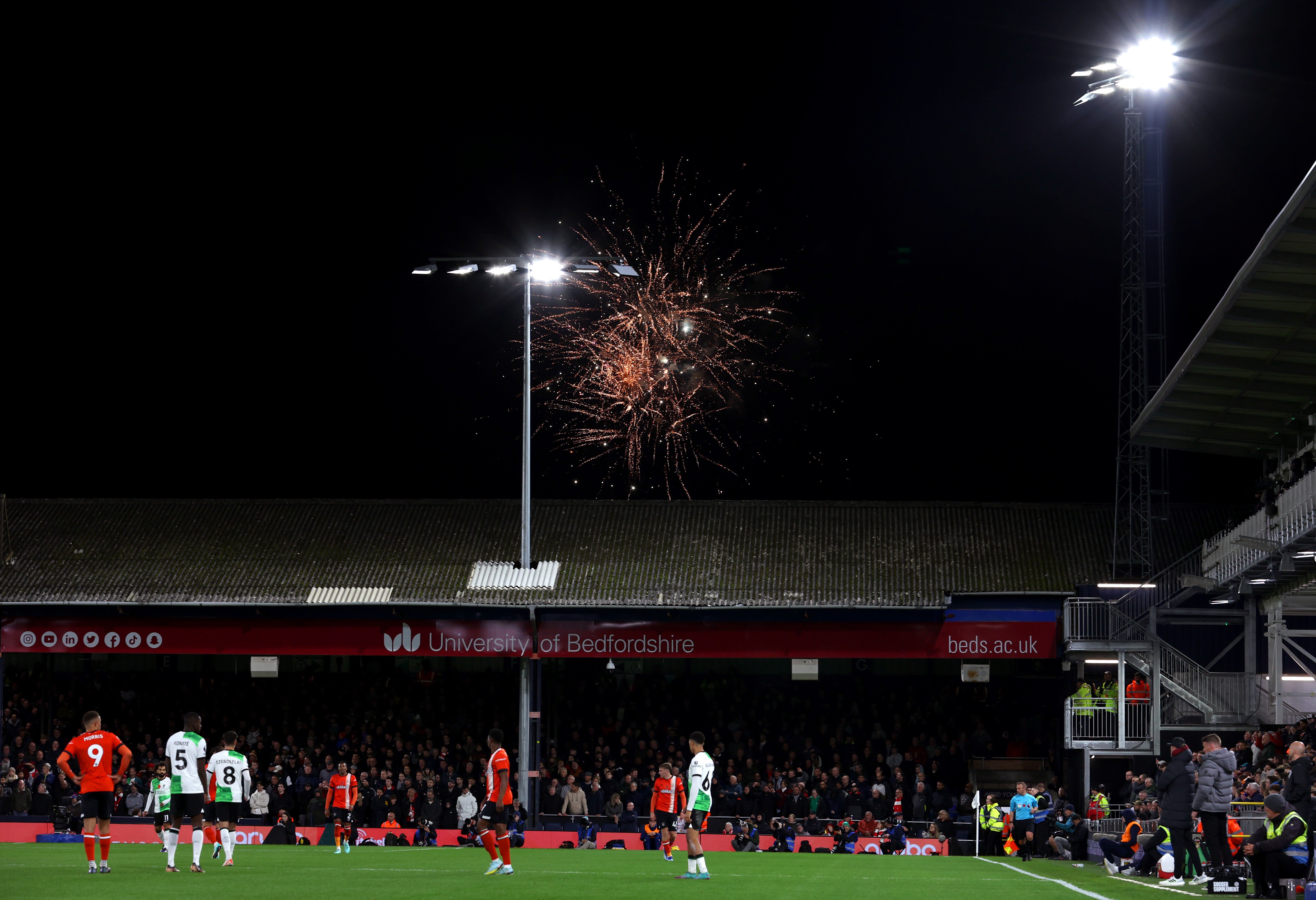 Luton took on Liverpool on 5 November