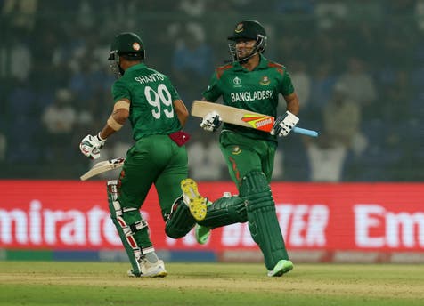 <p>Shanto and Shakib lead Bangledesh to victory in their run chase</p>