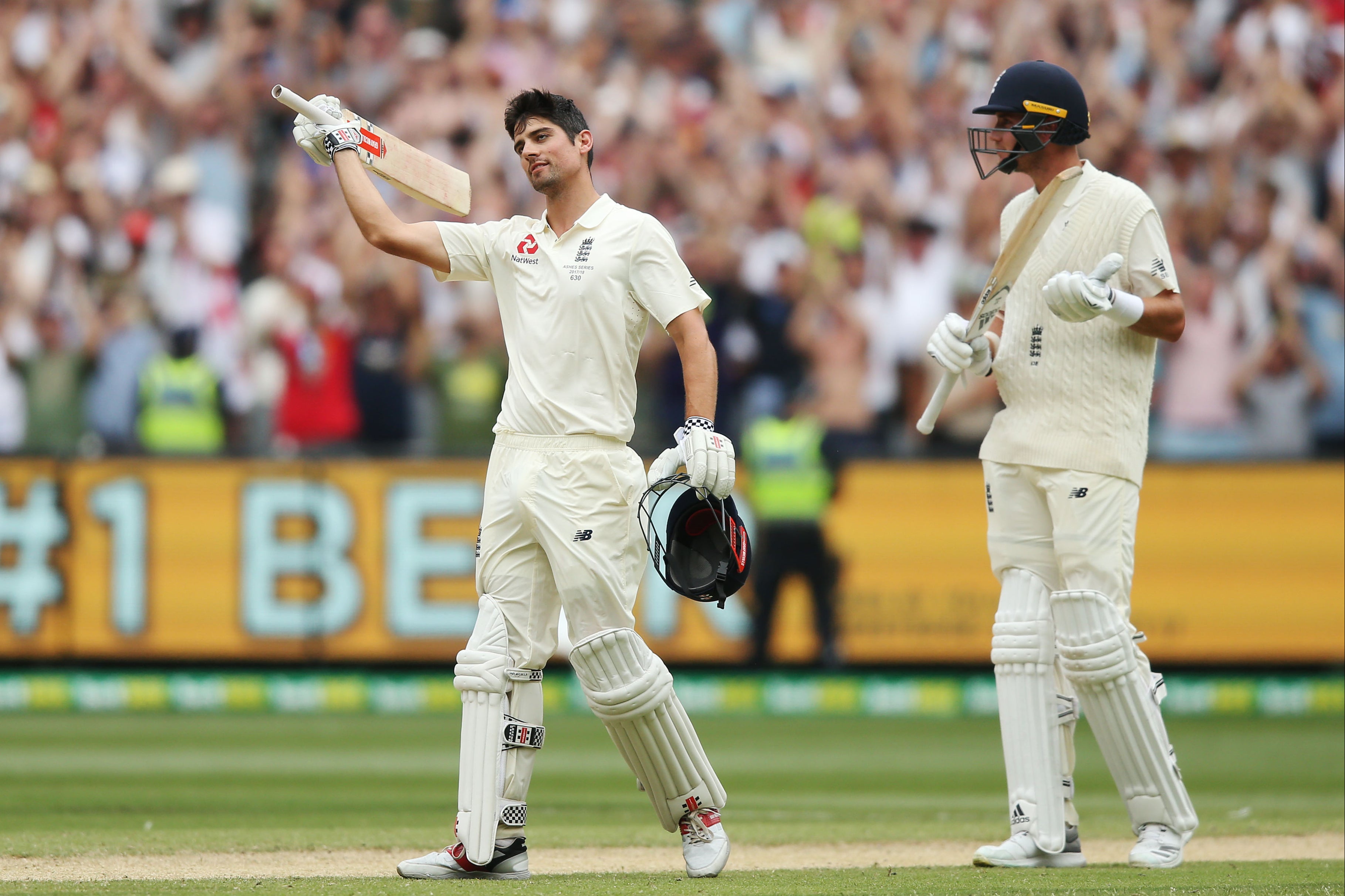 Alastair Cook (left) and Stuart Broad were long-time England teammates