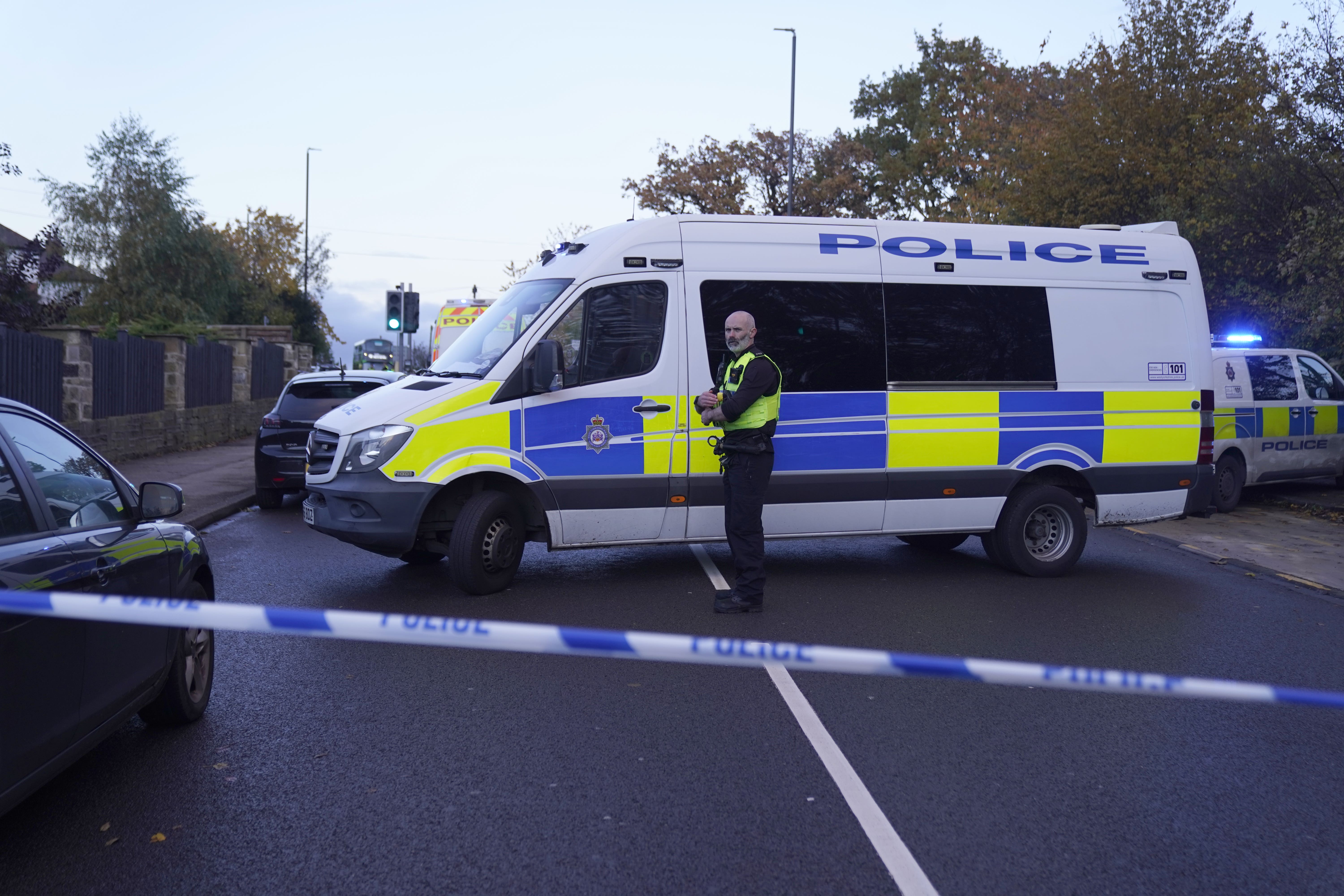 Police activity in Horsforth, Leeds, after a 15-year-old boy was taken to hospital in a critical condition (Danny Lawson/PA)