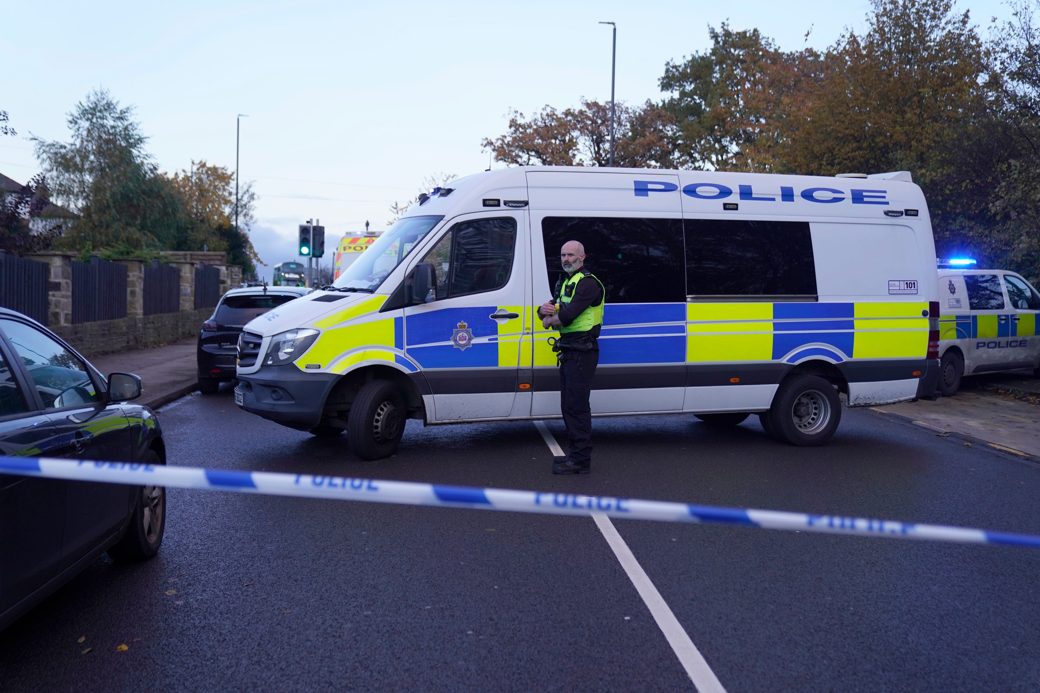 Forensics teams were seen on Tuesday night in Horsforth