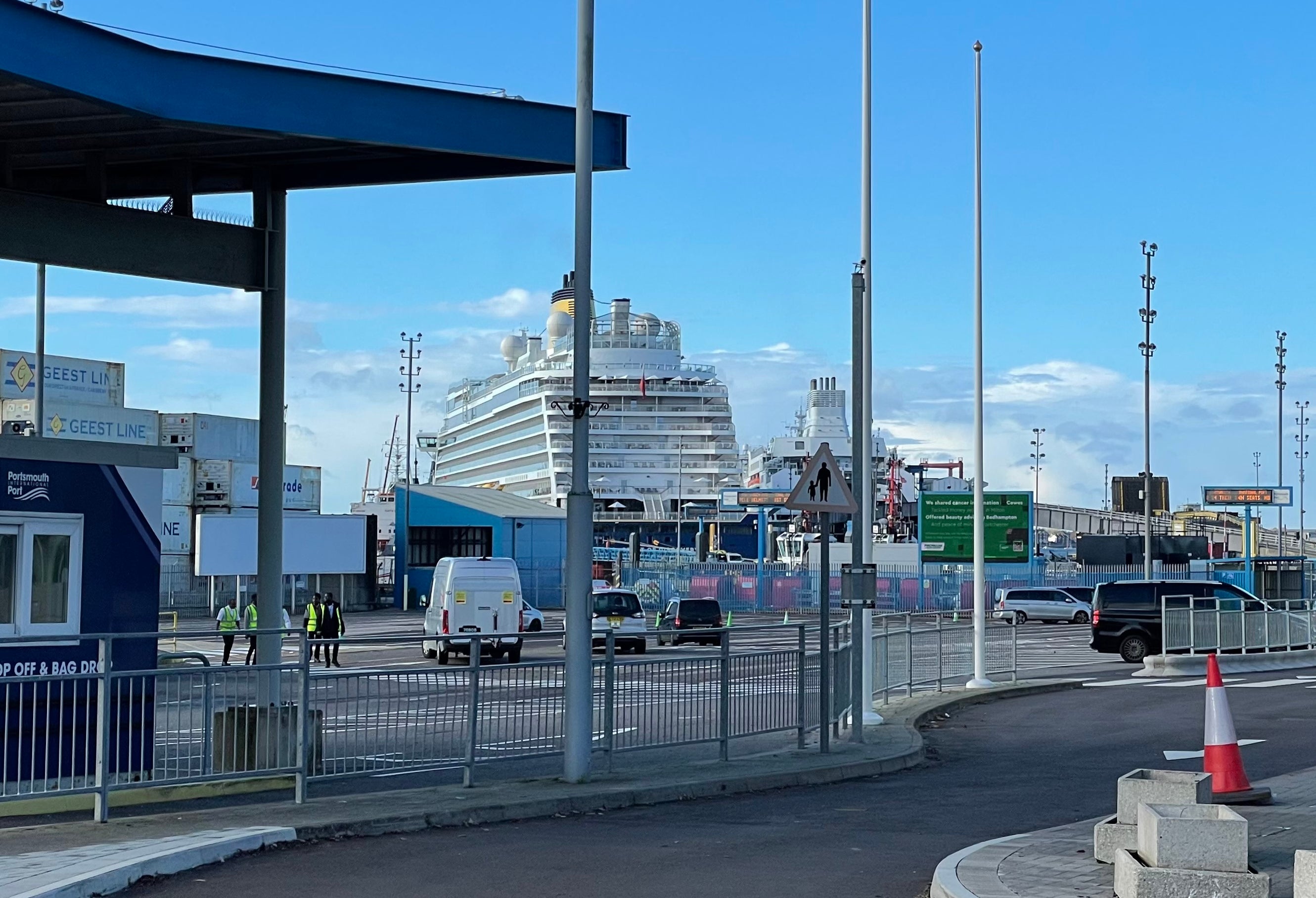 The Spirit of Discovery safely back in port at Portsmouth International Port