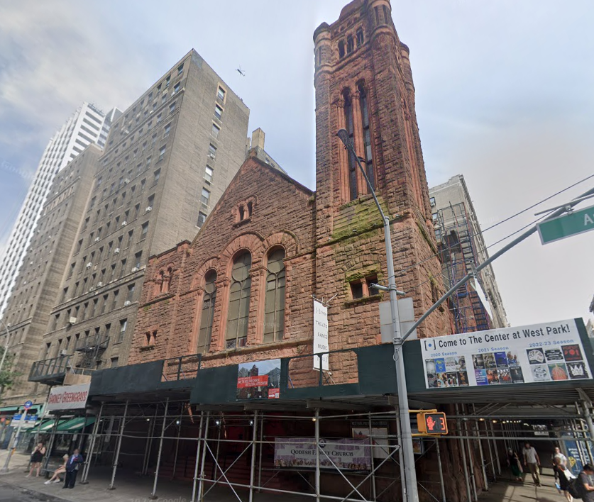 The church has had scaffolding around its exterior for years