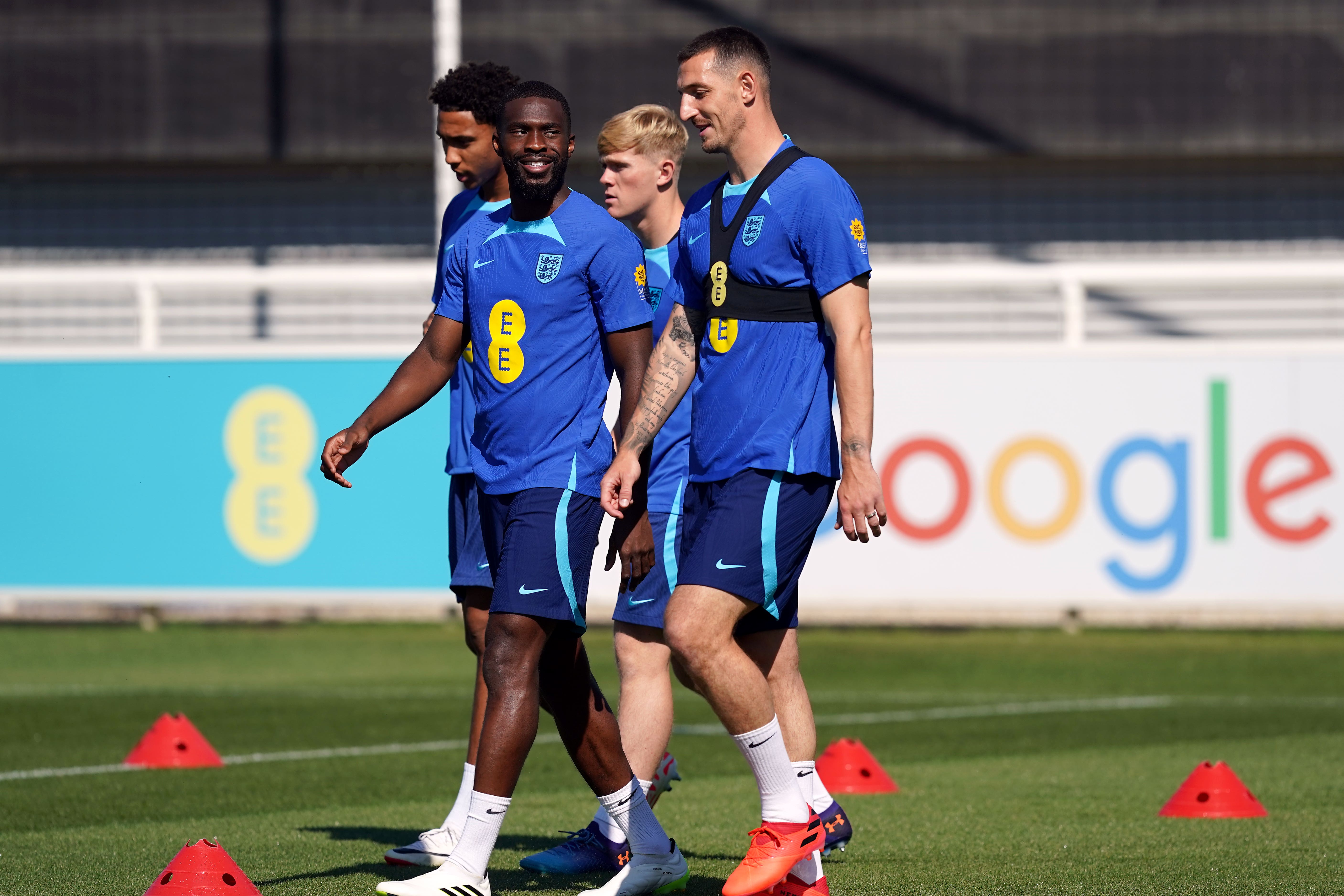 Fikayo Tomori and Lewis Dunk may get their chance with England due to injury to John Stones (Martin Rickett/PA)