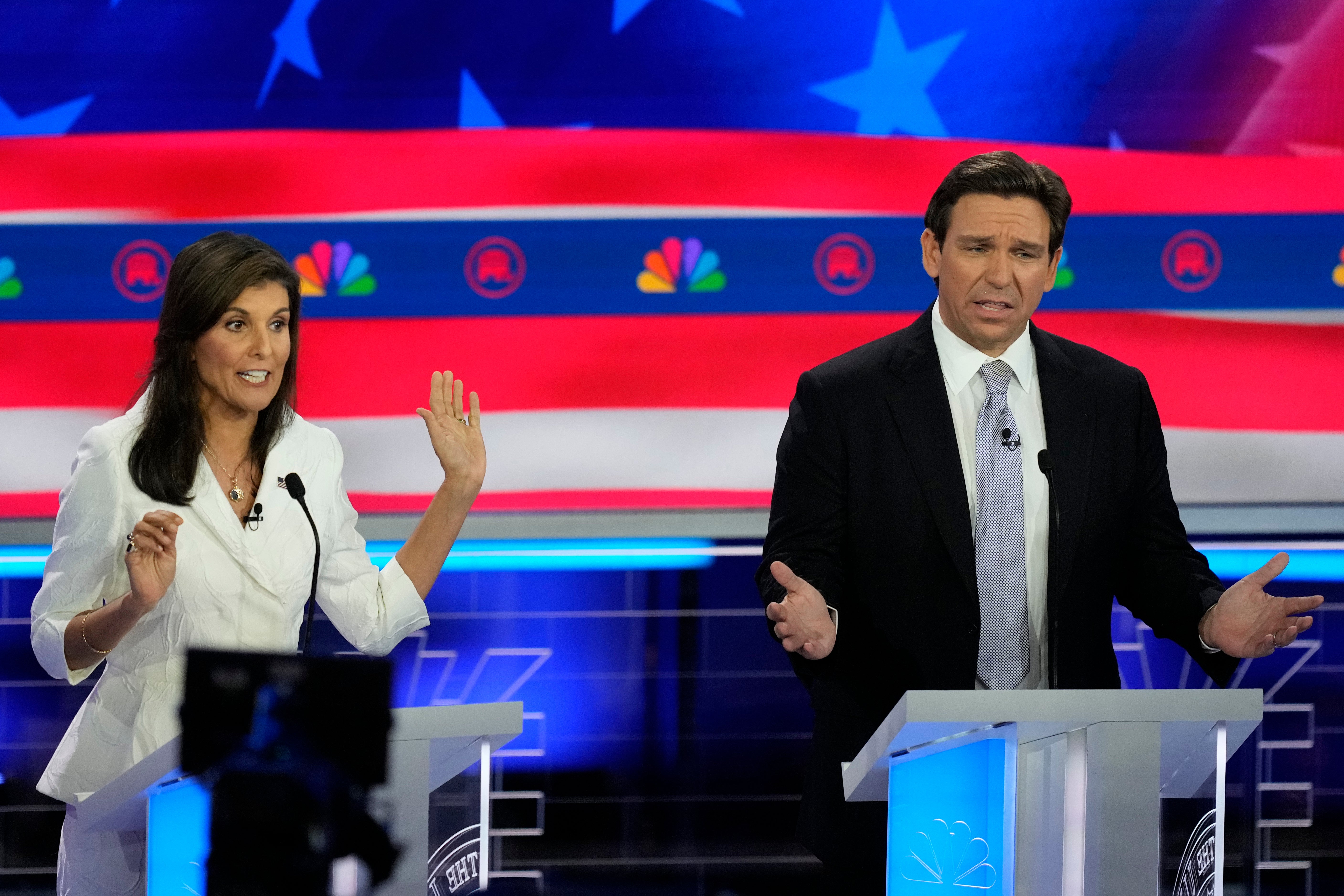 Nikki Haley and Ron DeSantis