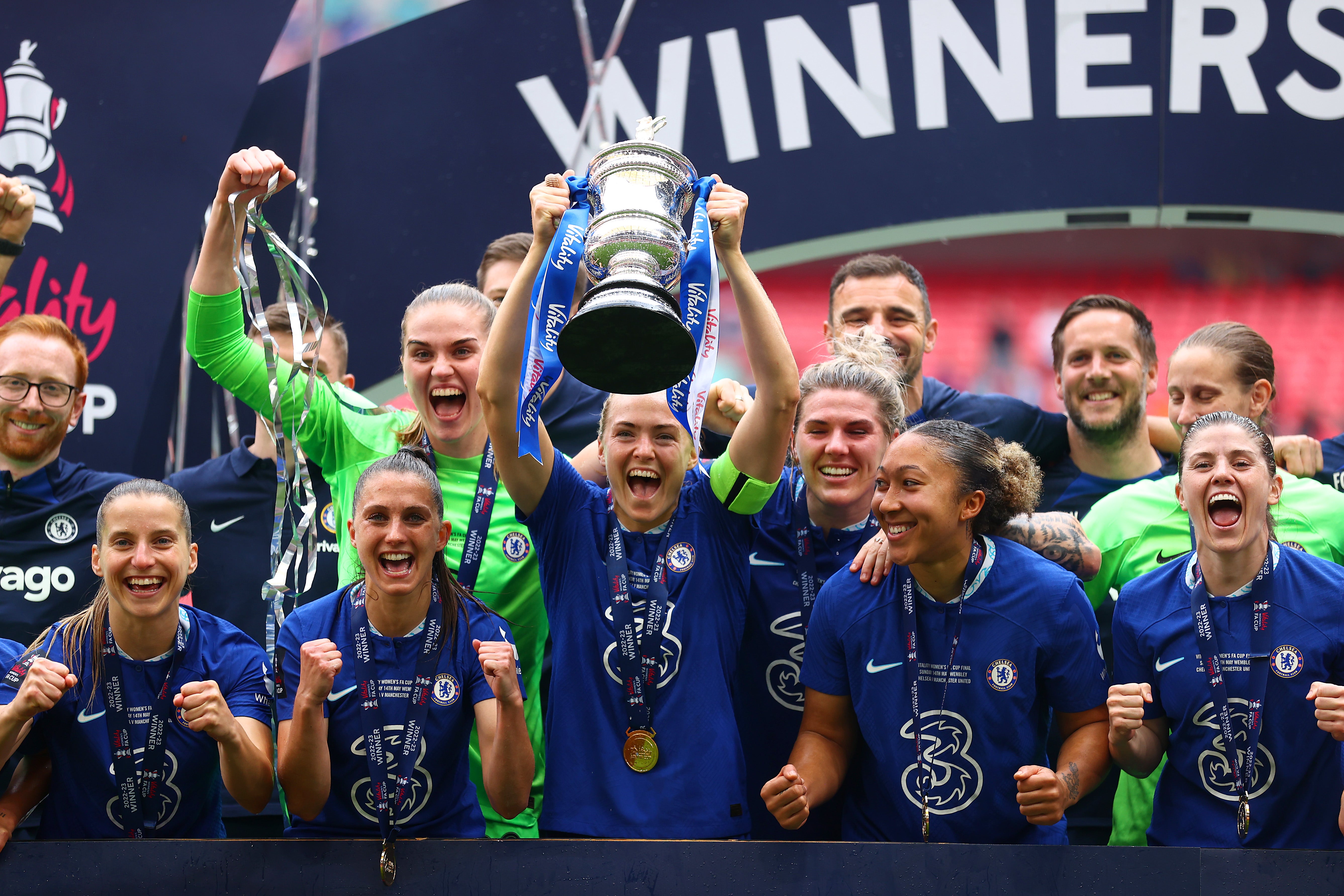 Chelsea are bidding to secure a fourth consecutive Women’s FA Cup