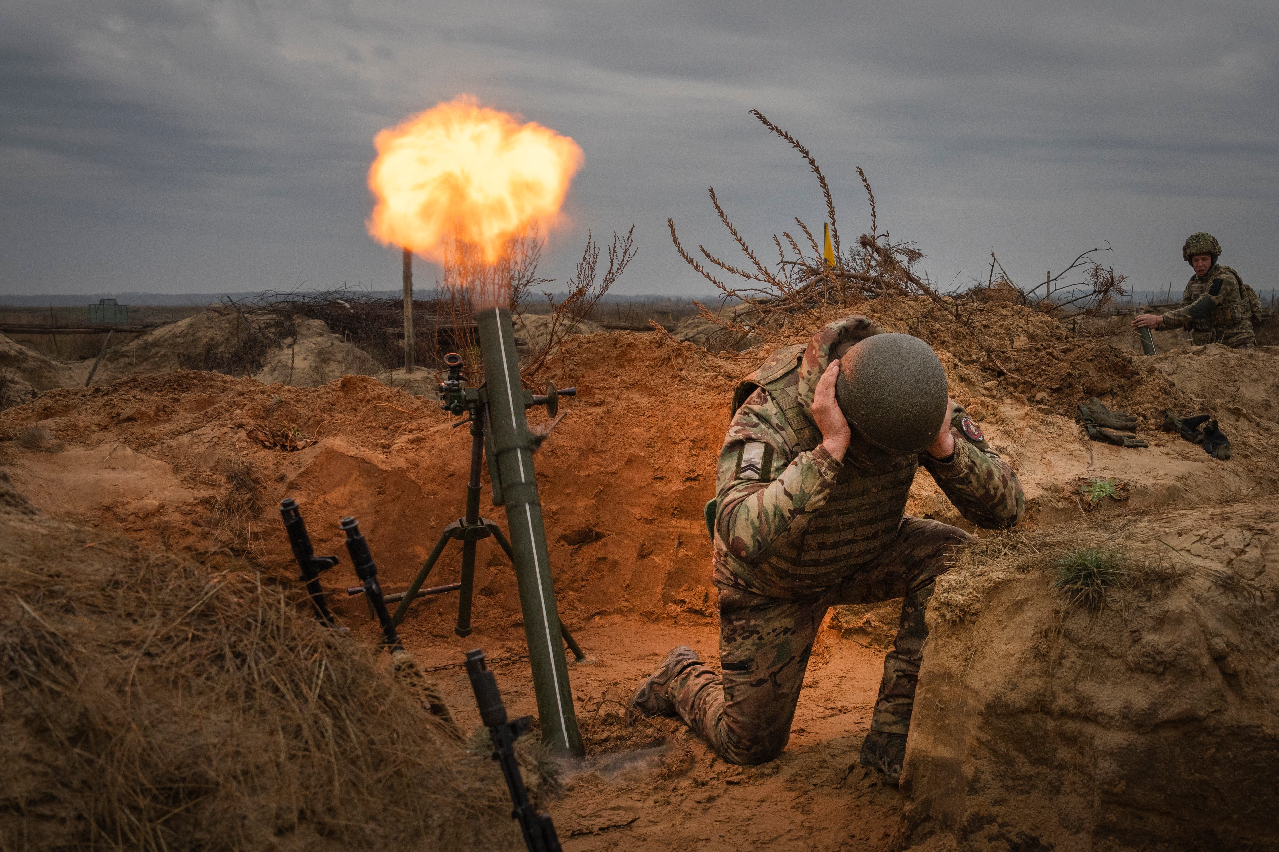 Soldiers in Northern Ukraine