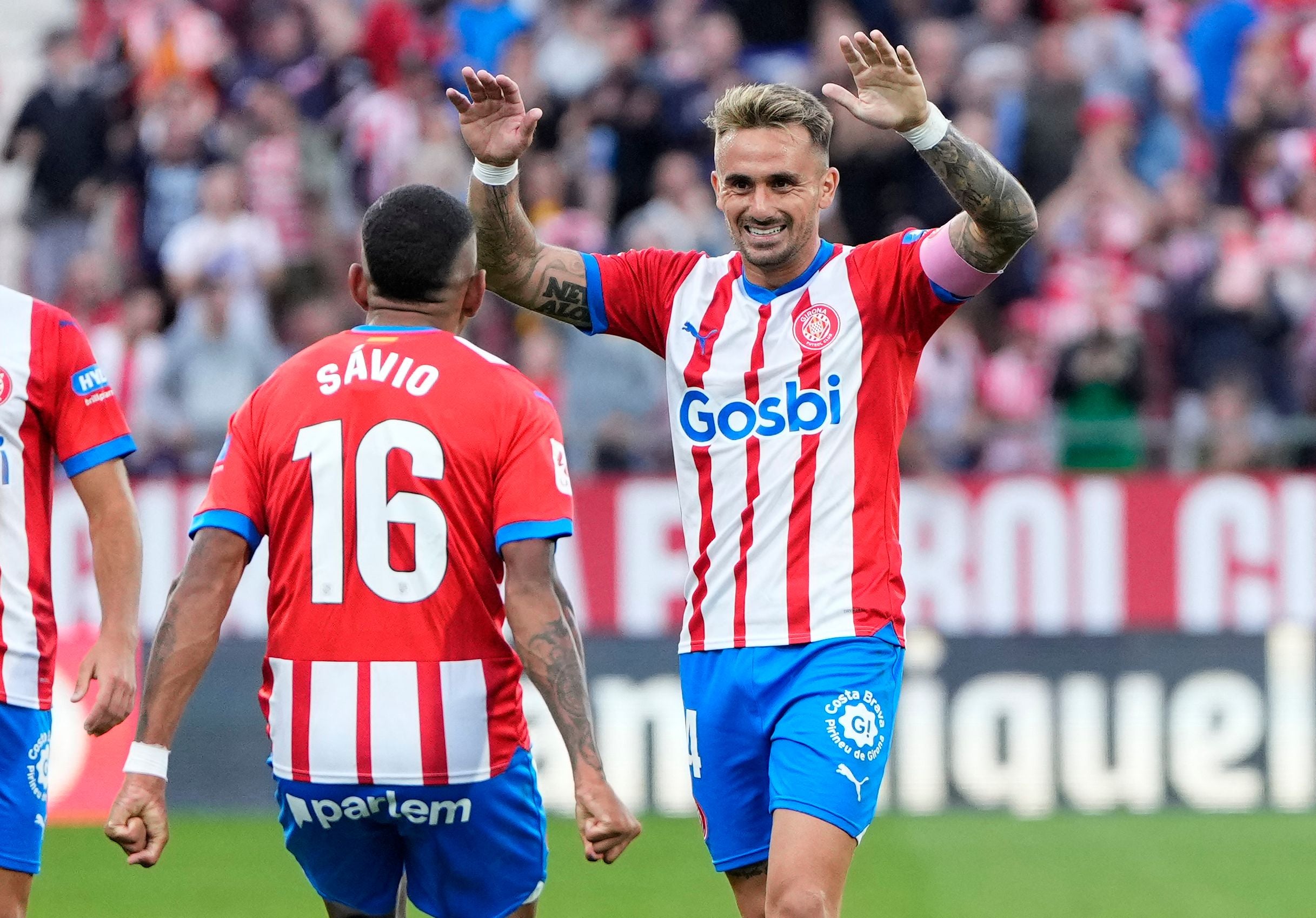 Savio and Aleix Garcia have impressed for Girona