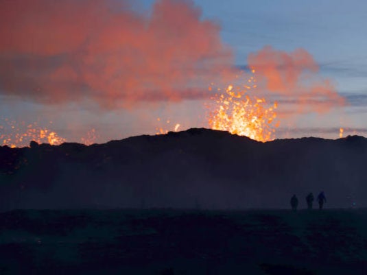 A volcanic eruption southwest of Reykjavik in July this year