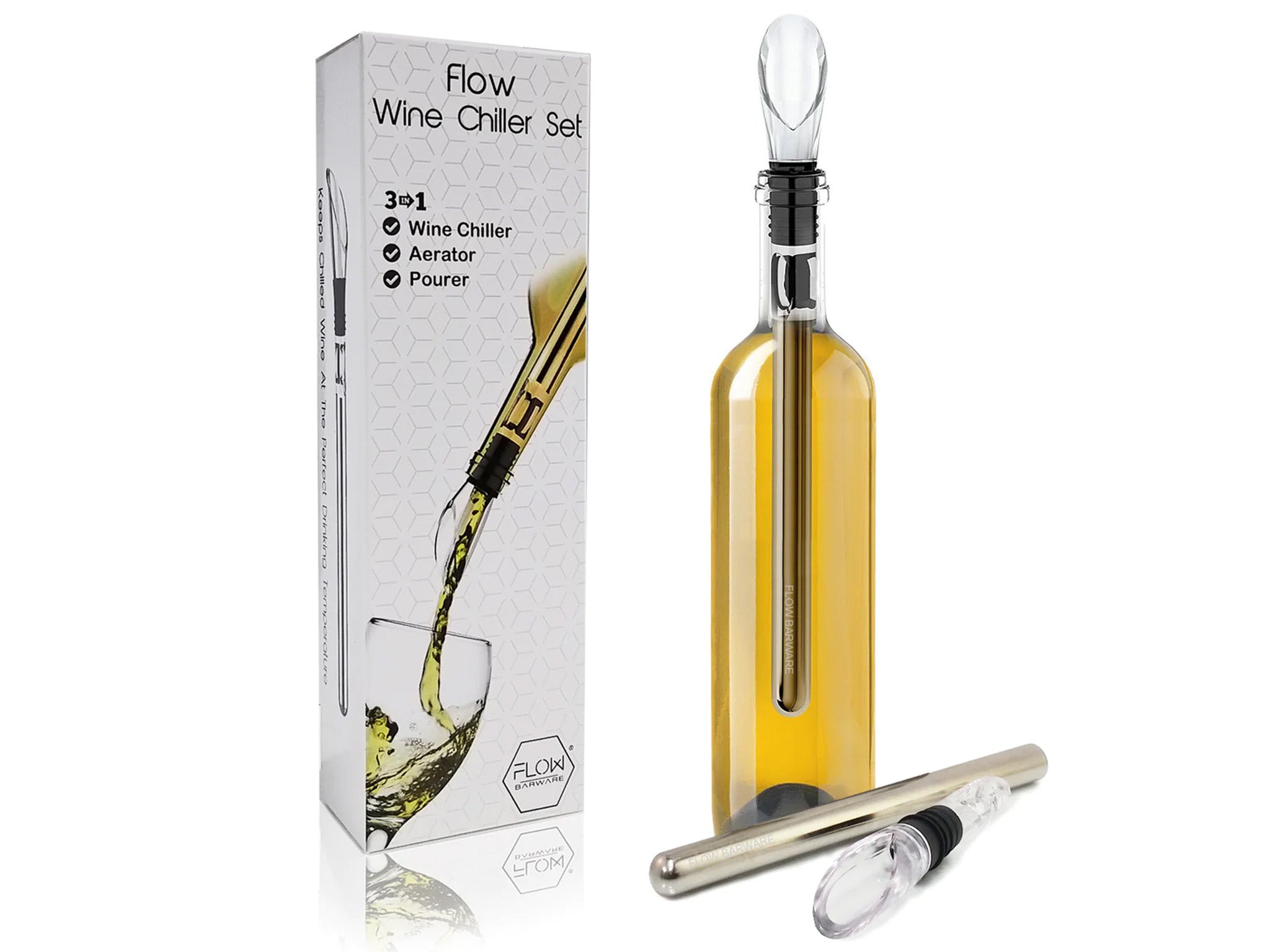 Flow wine aerator