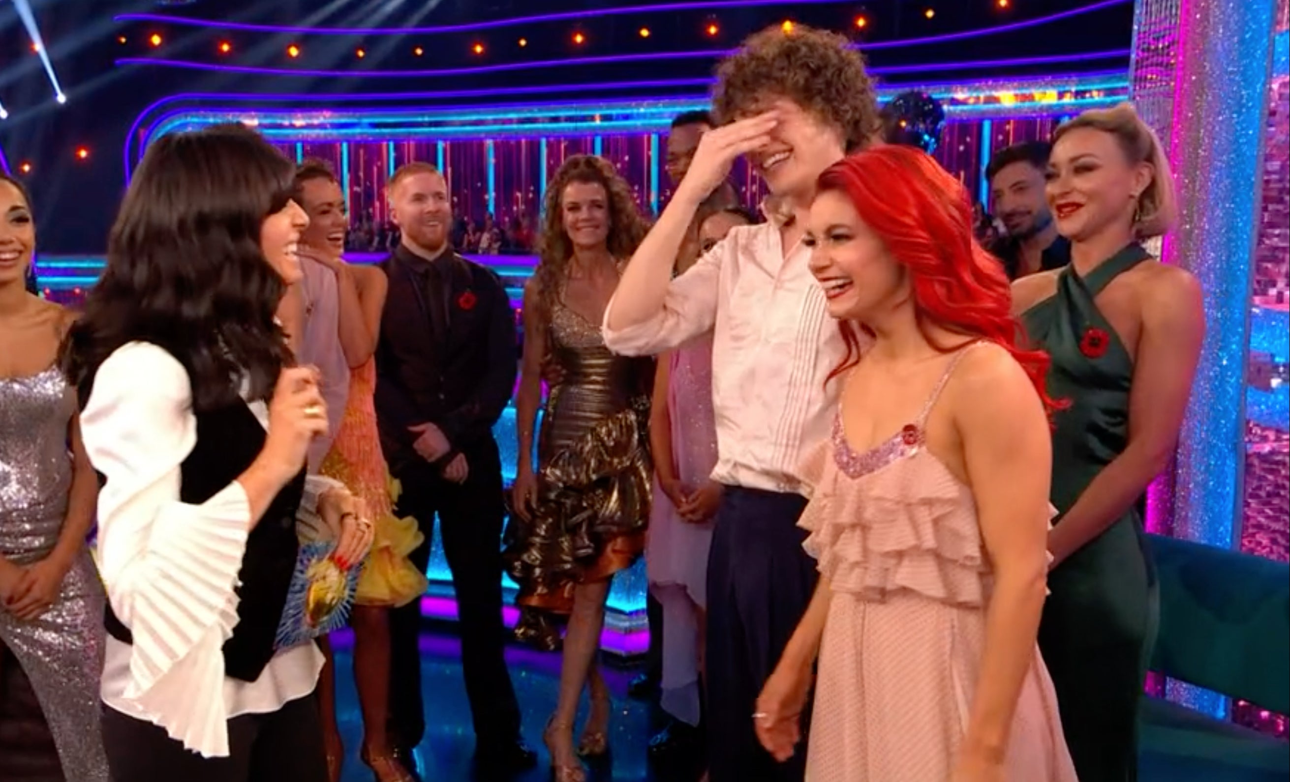 Brazier put his head in his hands after the comment