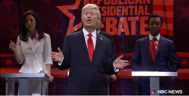 <p>SNL parodies Donald Trump critiquing Republican debate rivals in latest cold open</p>