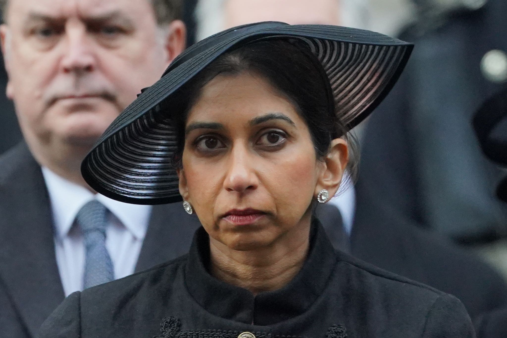 Ms Braverman attended the Remembrance Sunday service at the Cenotaph in what would be her last official duty in the role