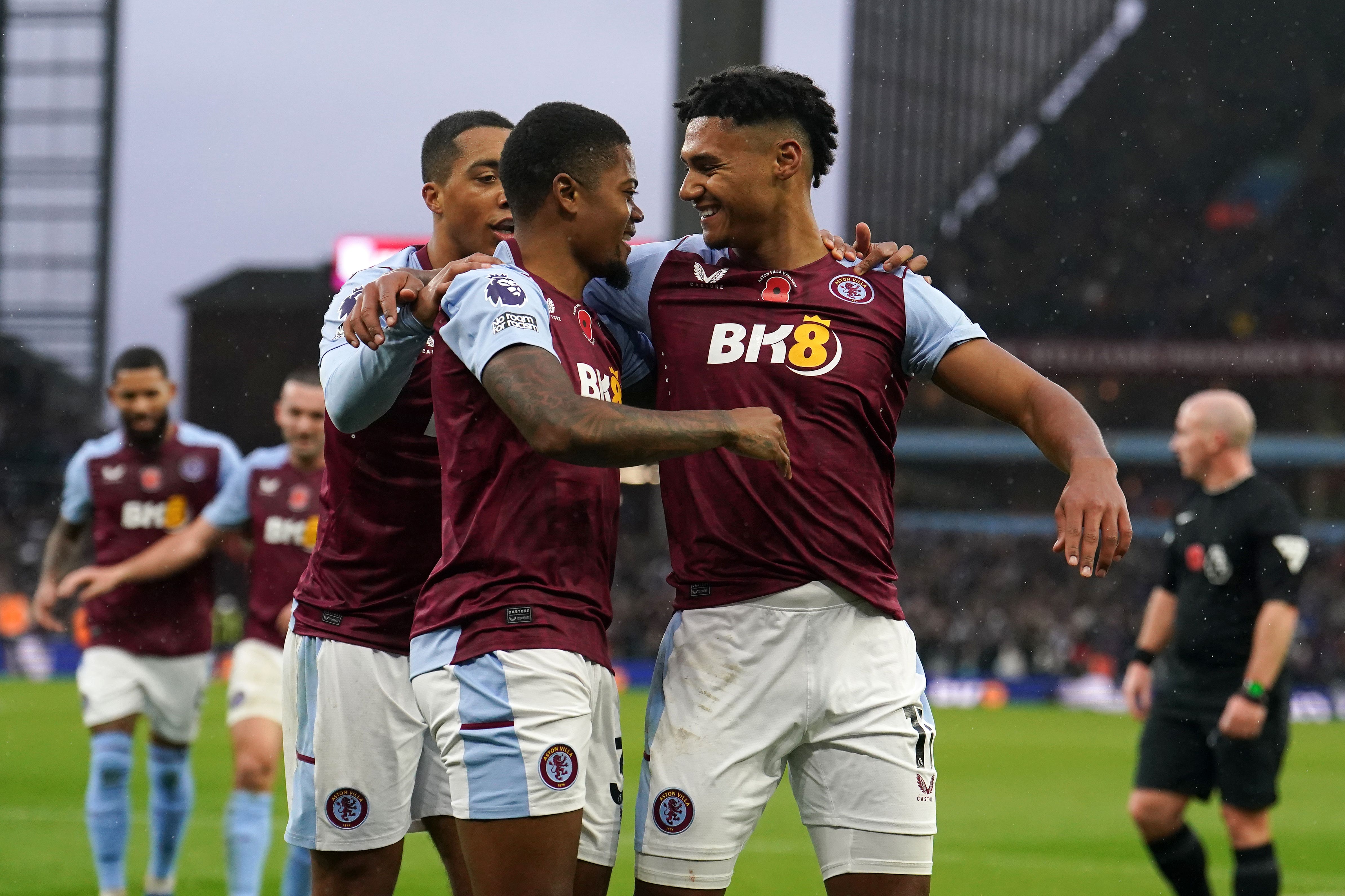 Aston Villa eased to victory (Martin Rickett/PA)