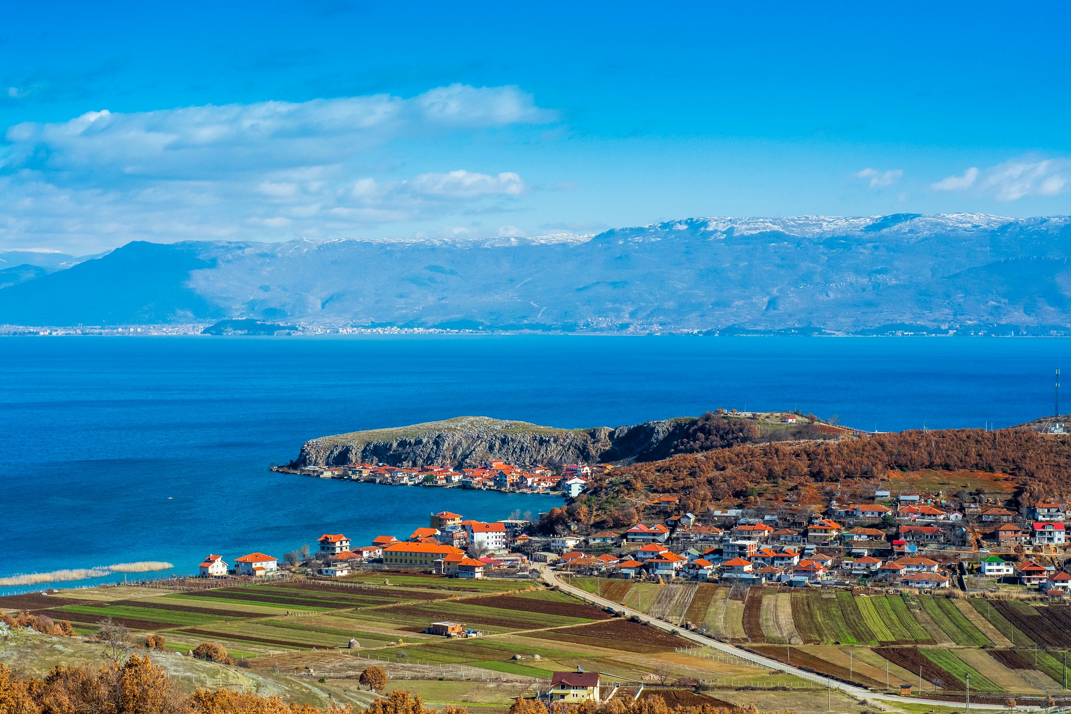 Be sure to pay a visit to Lake Ohrid in the east