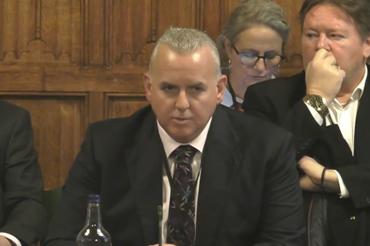 Alistair Macrow, chief executive of McDonald’s UK and Ireland, told MPs on Parliament’s business and trade select committee that testimonies from staff members alleging abuse or harassment at work were ‘truly horrific and hard to listen to’ (House of Commons/PA)