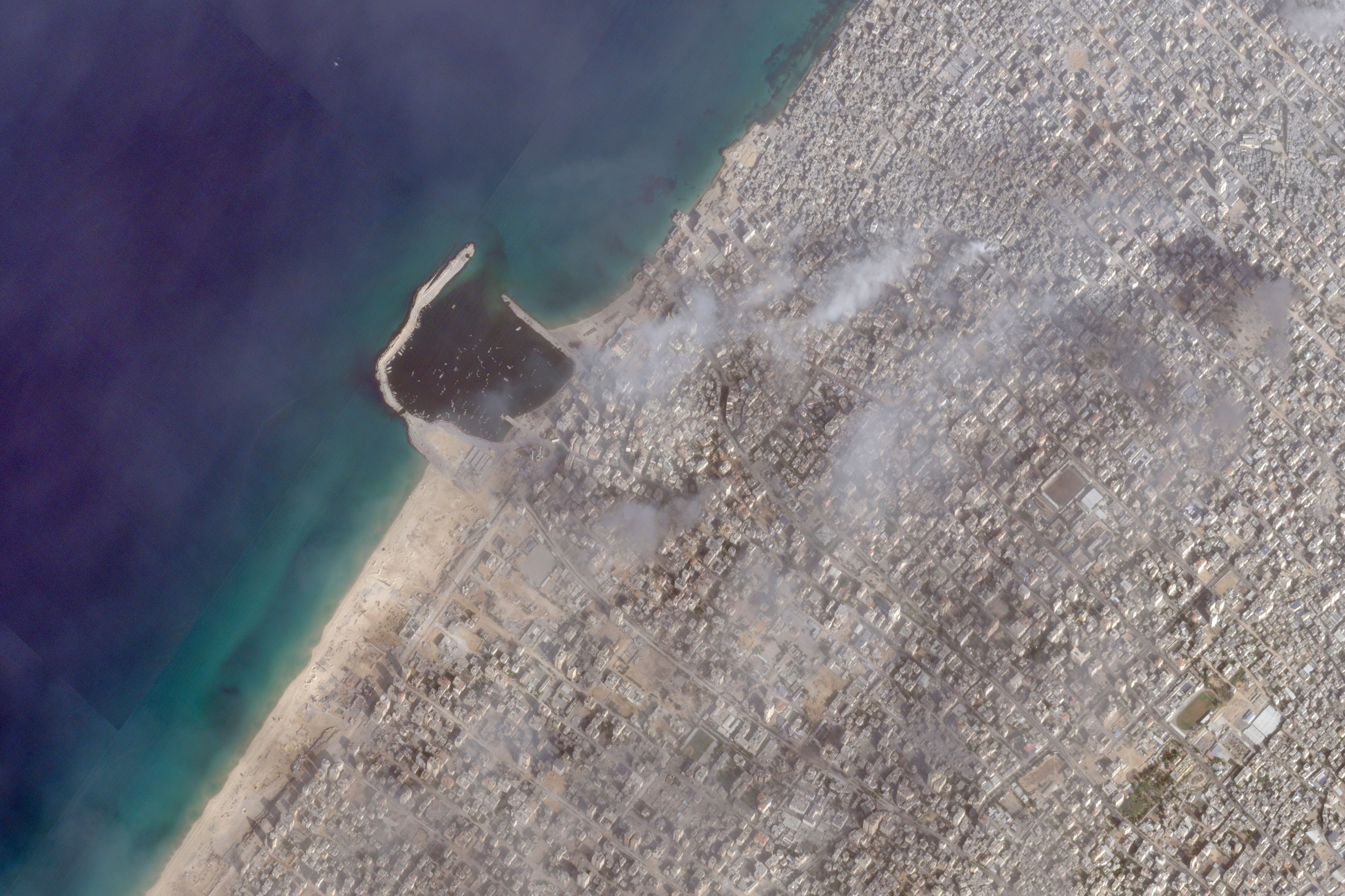 Israel Palestinians Satellite Photos