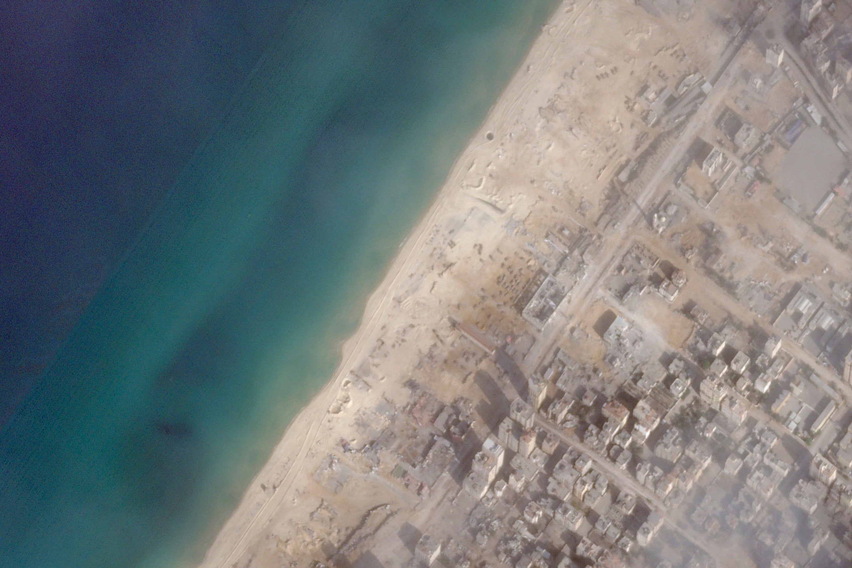 Israel Palestinians Satellite Photos