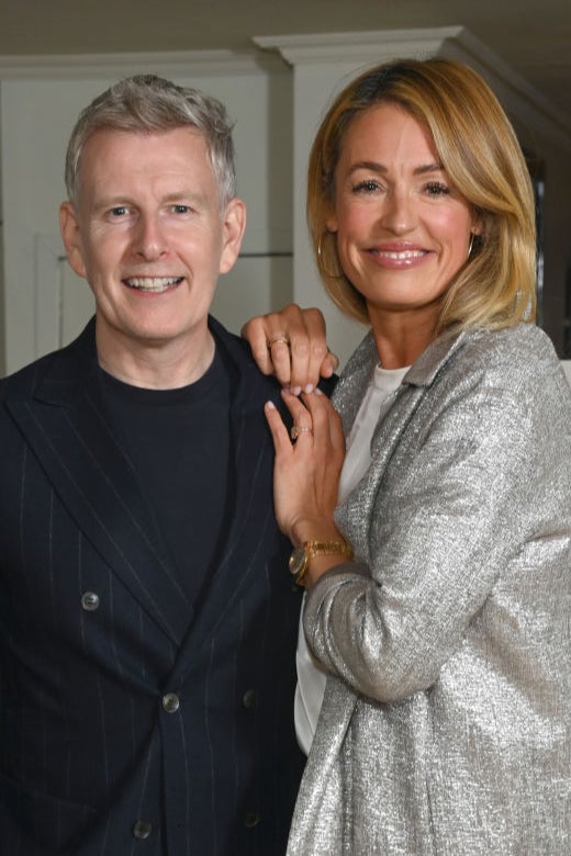 Loved up: Patrick Kielty and Deeley in September