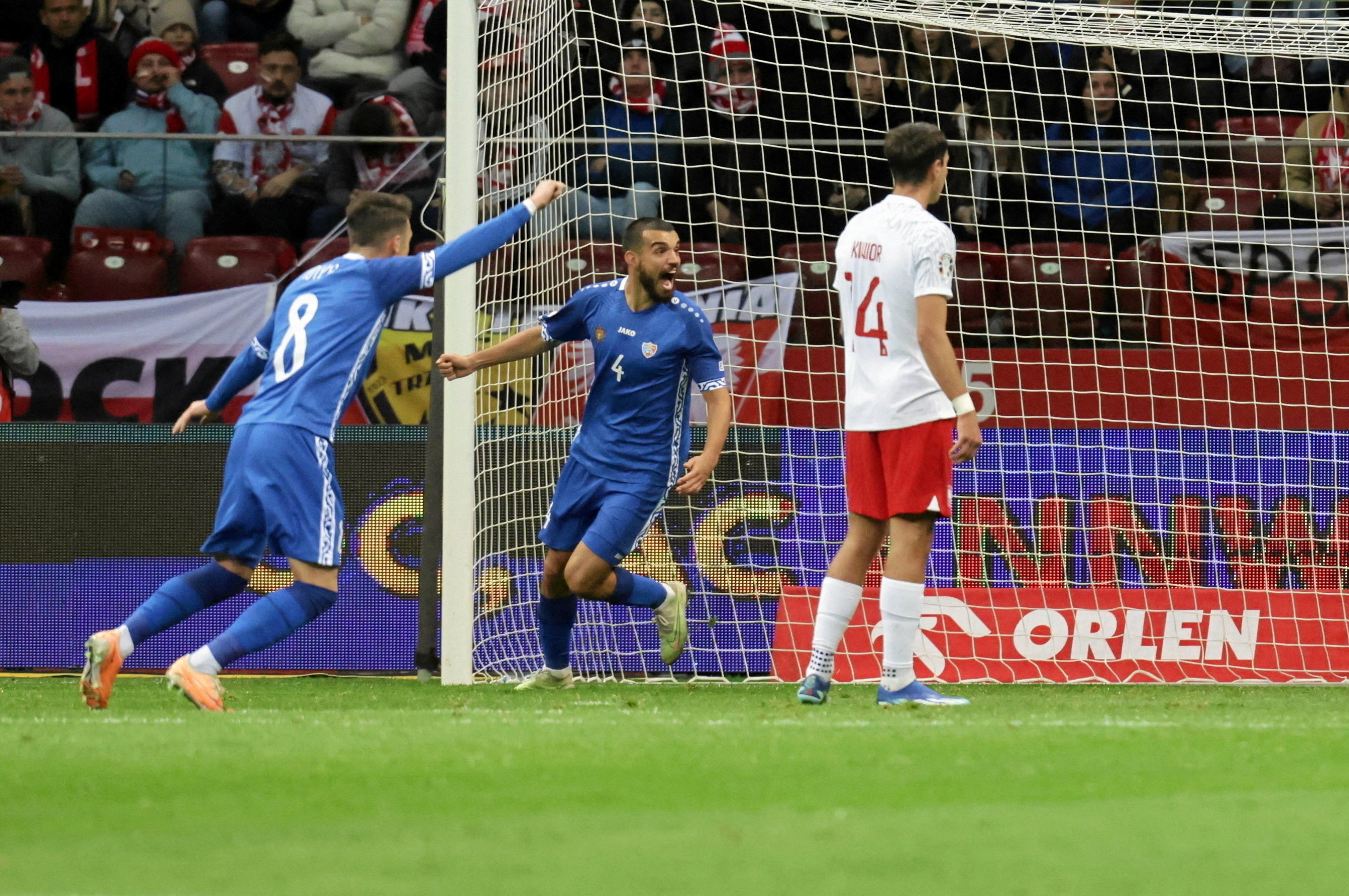 Moldova beat Poland in their Euro 2024 qualifier