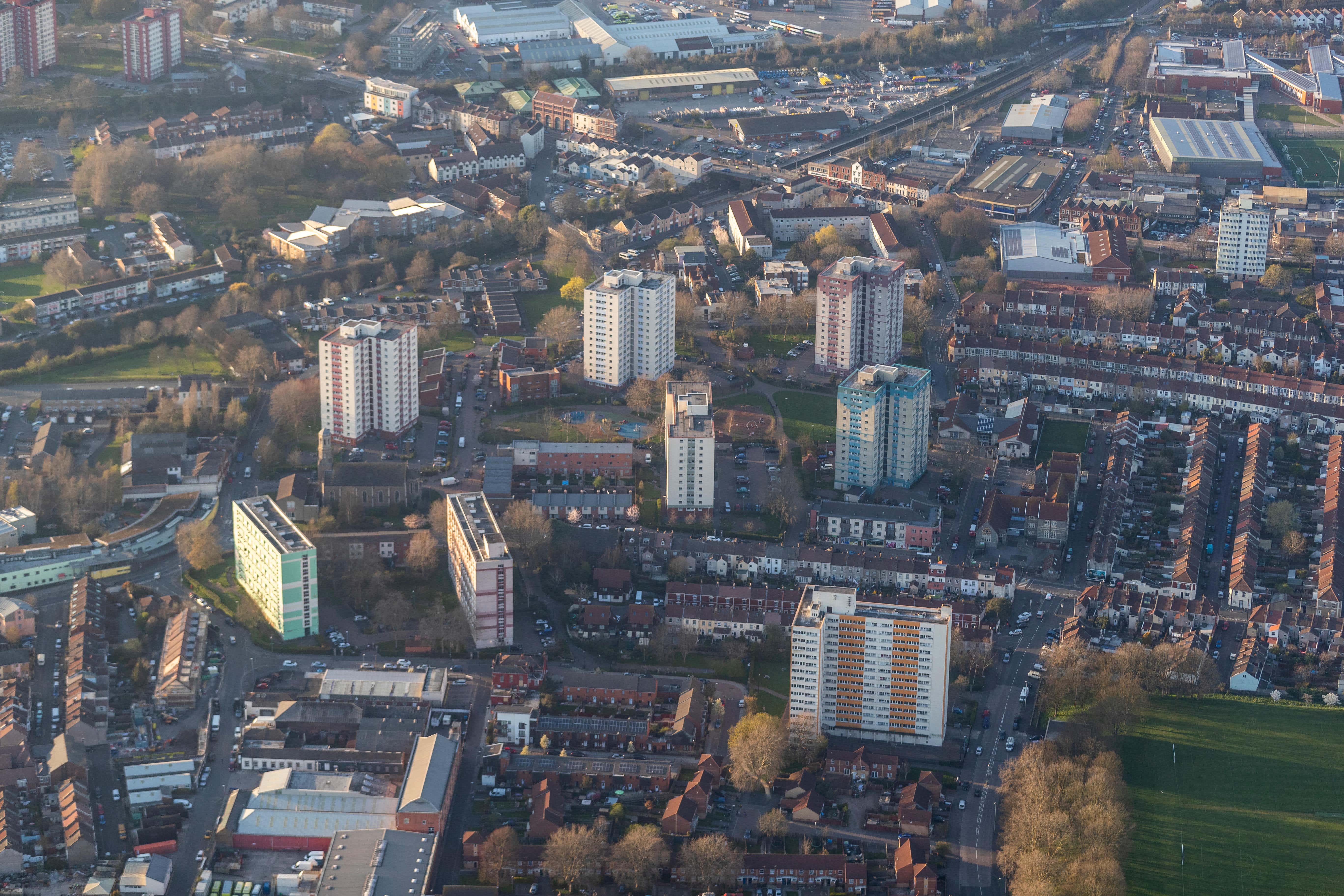 The Barton Hill flats and estate in Bristol (Alamy/PA)