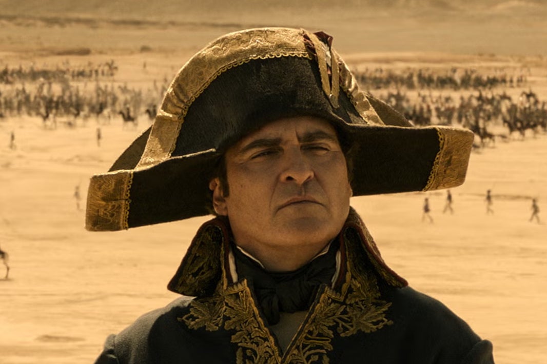 Joaquin Phoenix as Napoleon Bonaparte in Ridley Scott’s historical epic