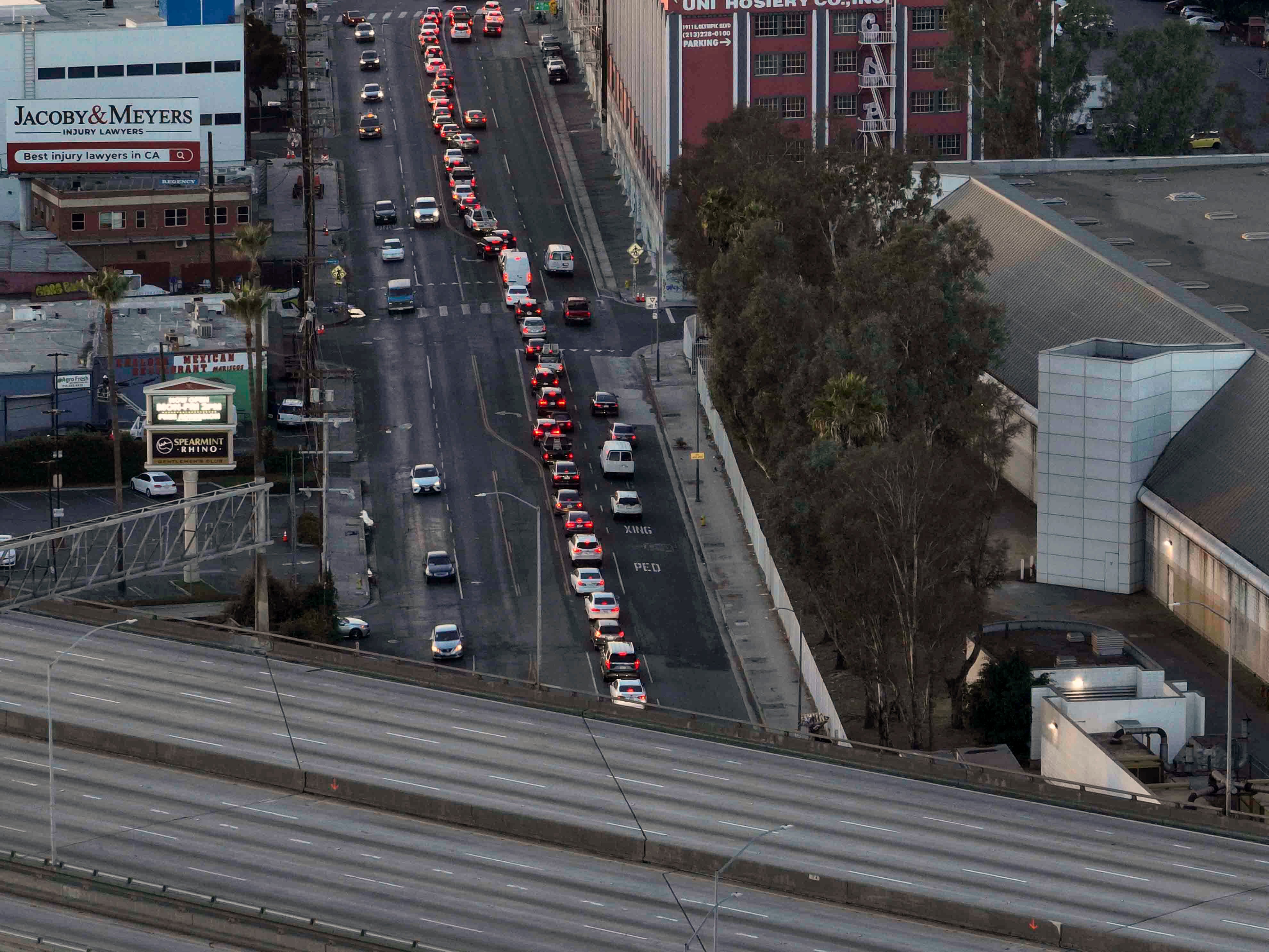 Freeway Fire Los Angeles