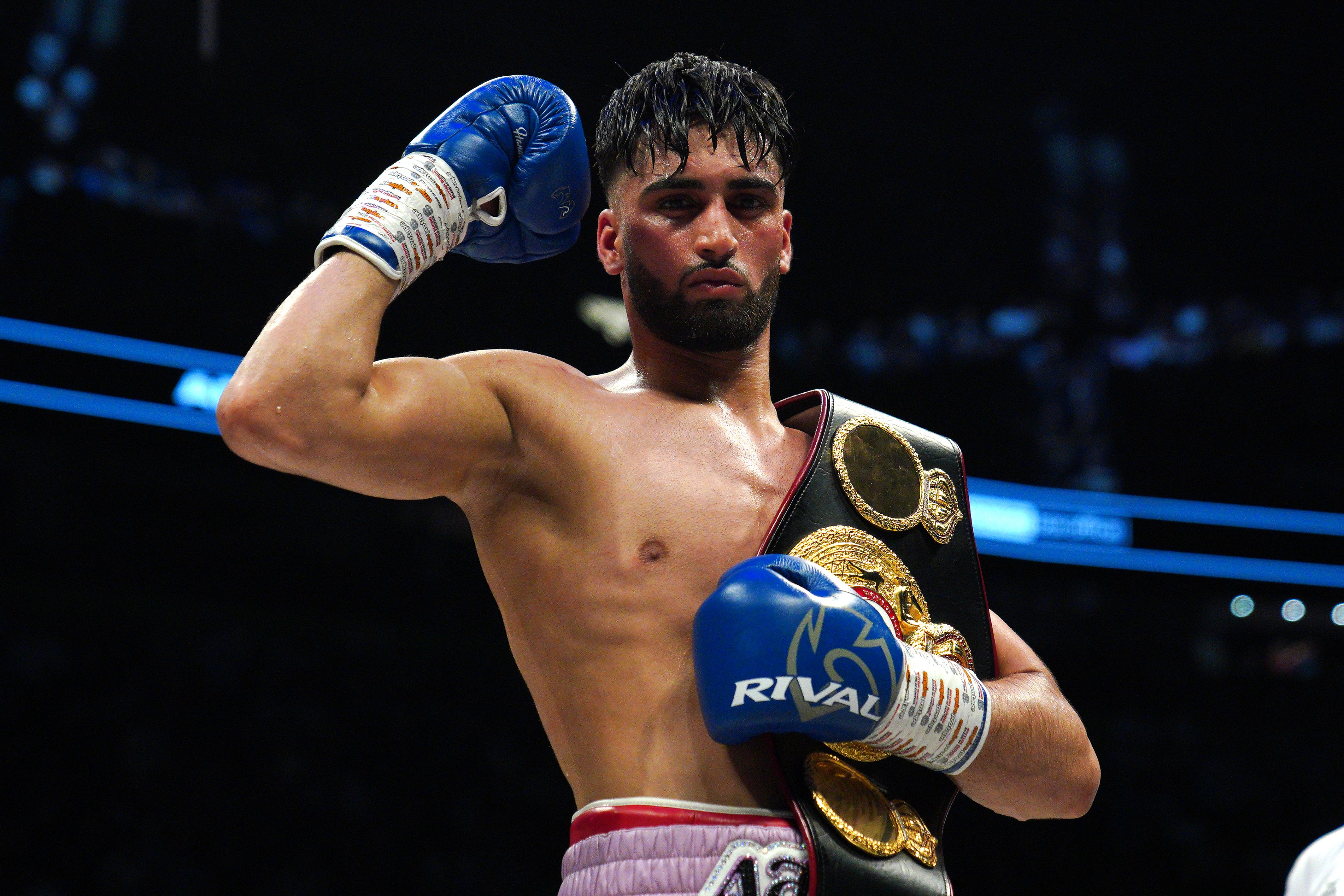 Adam Azim is looking to maintain his undefeated streak against Franck Petitjean (Peter Byrne/PA)