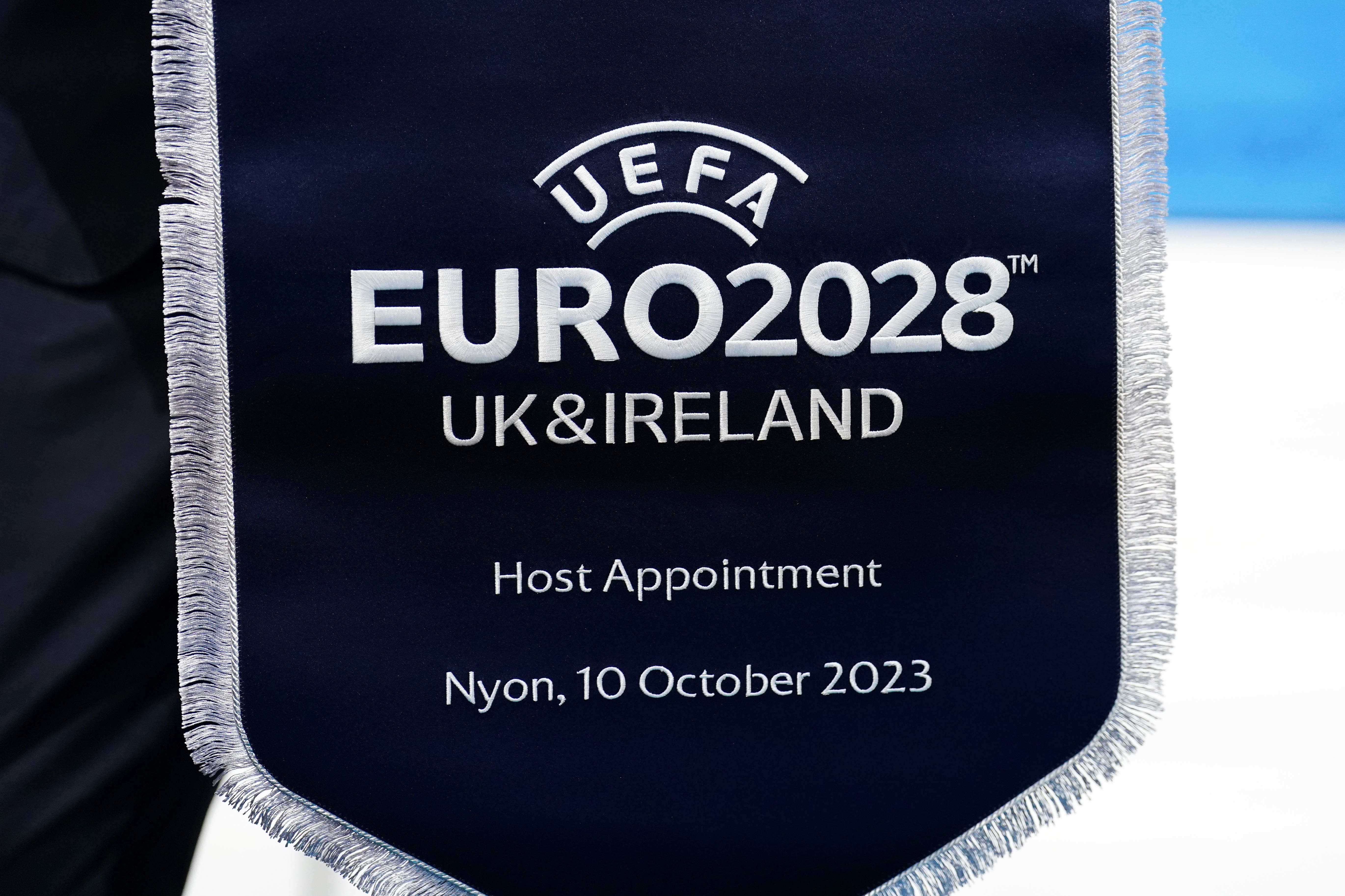 The UK and Ireland will host the championships at 10 stadia (Mike Egerton/PA)